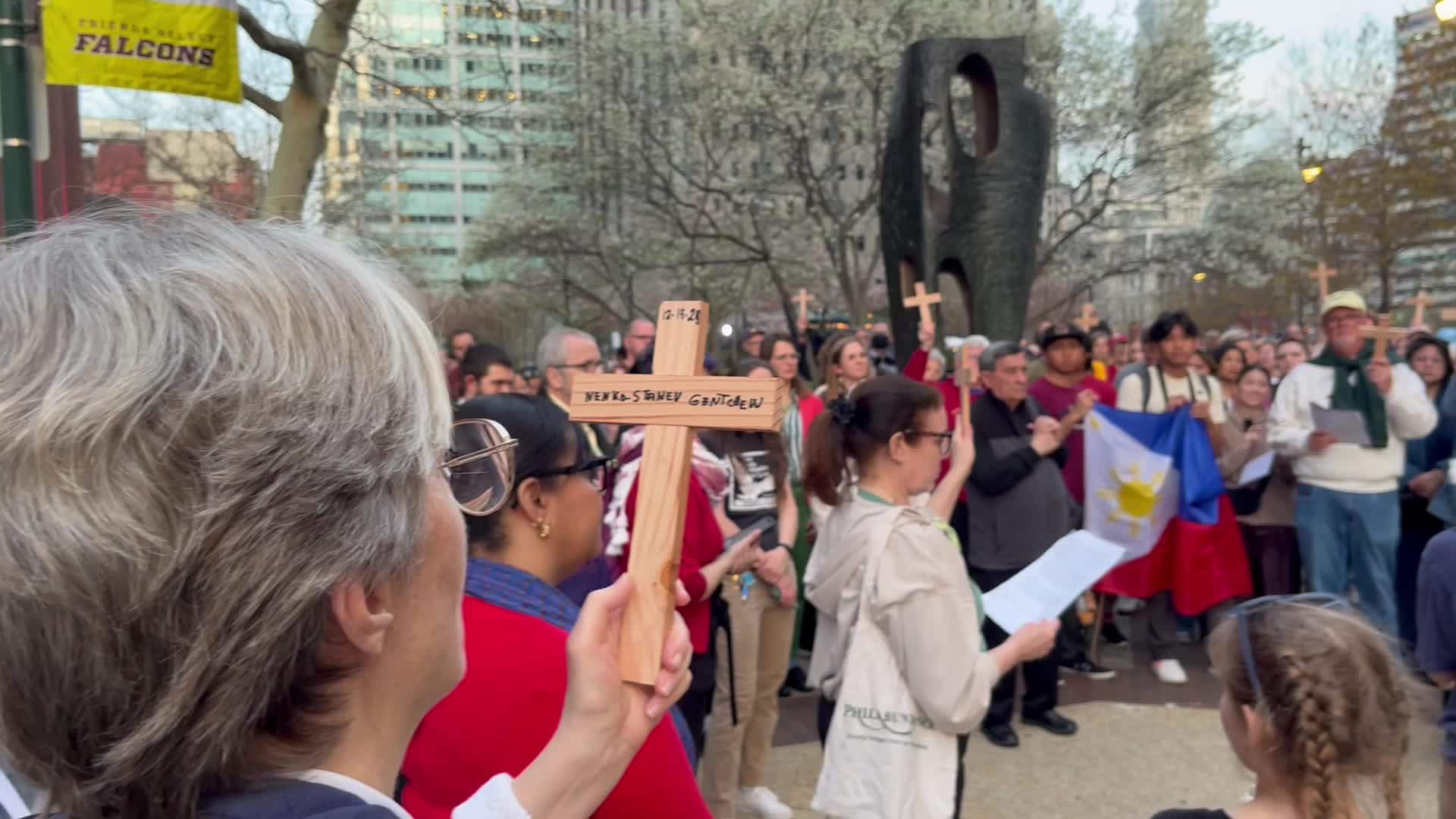 Catholic Organizations Hold Good Friday Anti-ICE March in Philadelphia