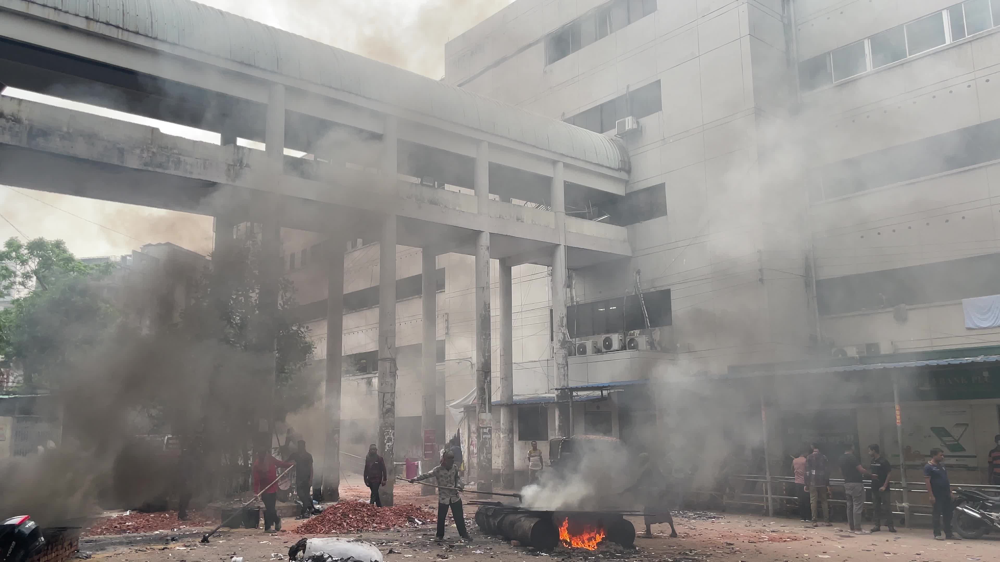 Construction work at the Hospital Premises in Dhaka