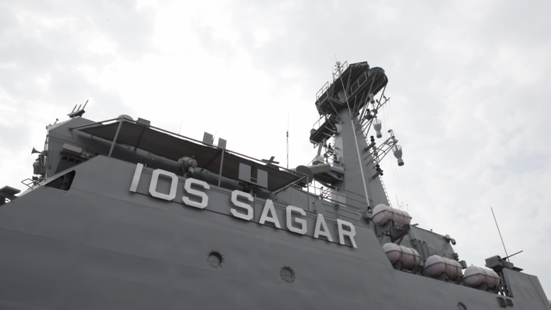 Indian Navy Commissions IOS Sagar With Ceremonial Flag-Off In Mumbai