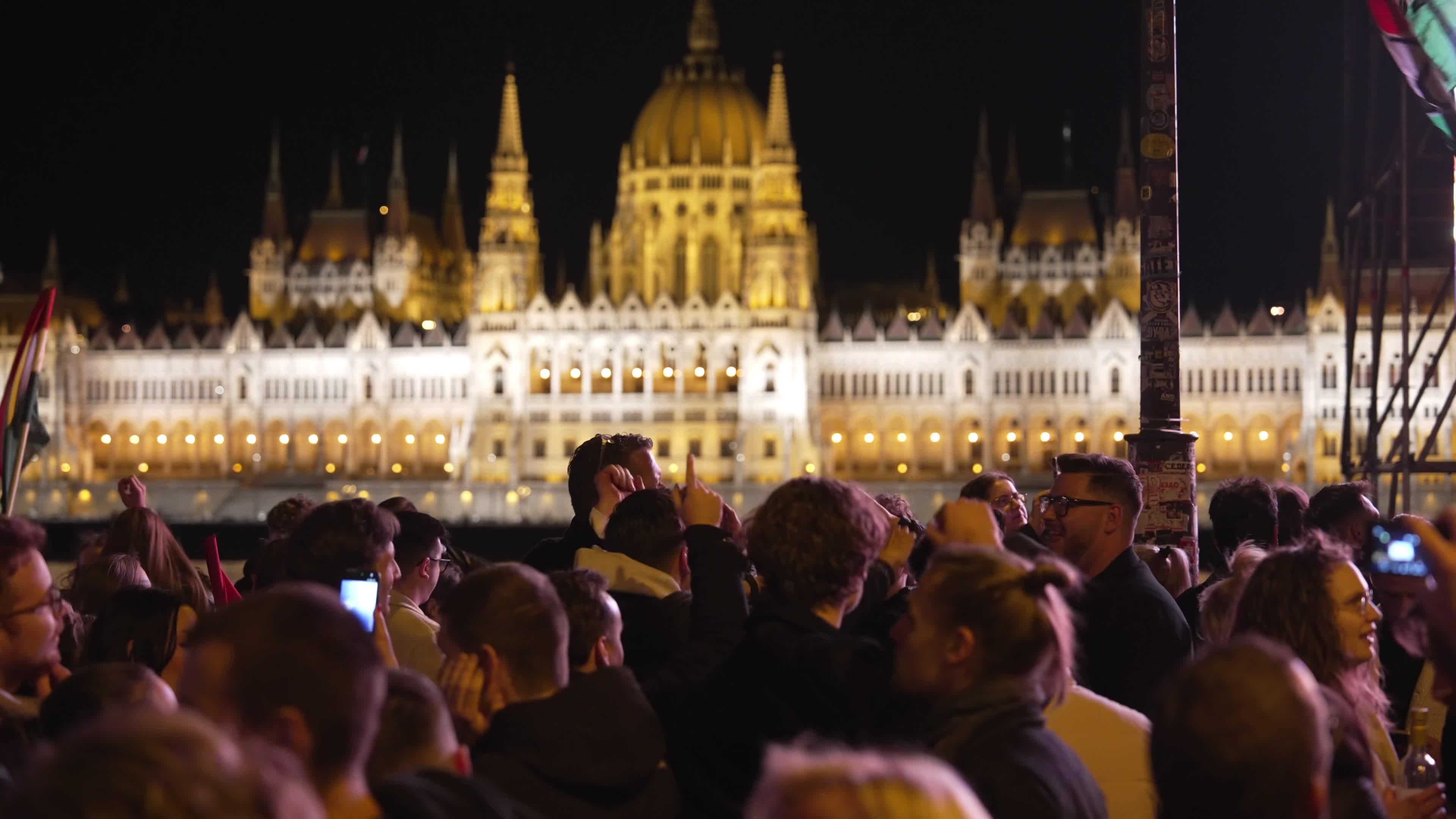 Parties break out in Budapest streets after opposition win