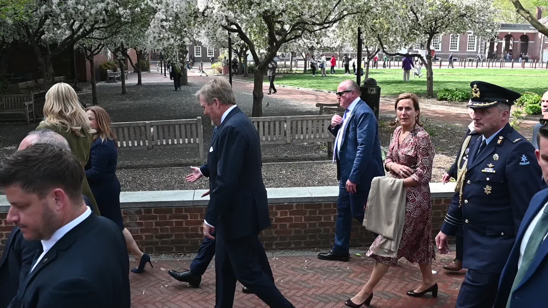 Dutch Royal couple visits Philadelphia, PA