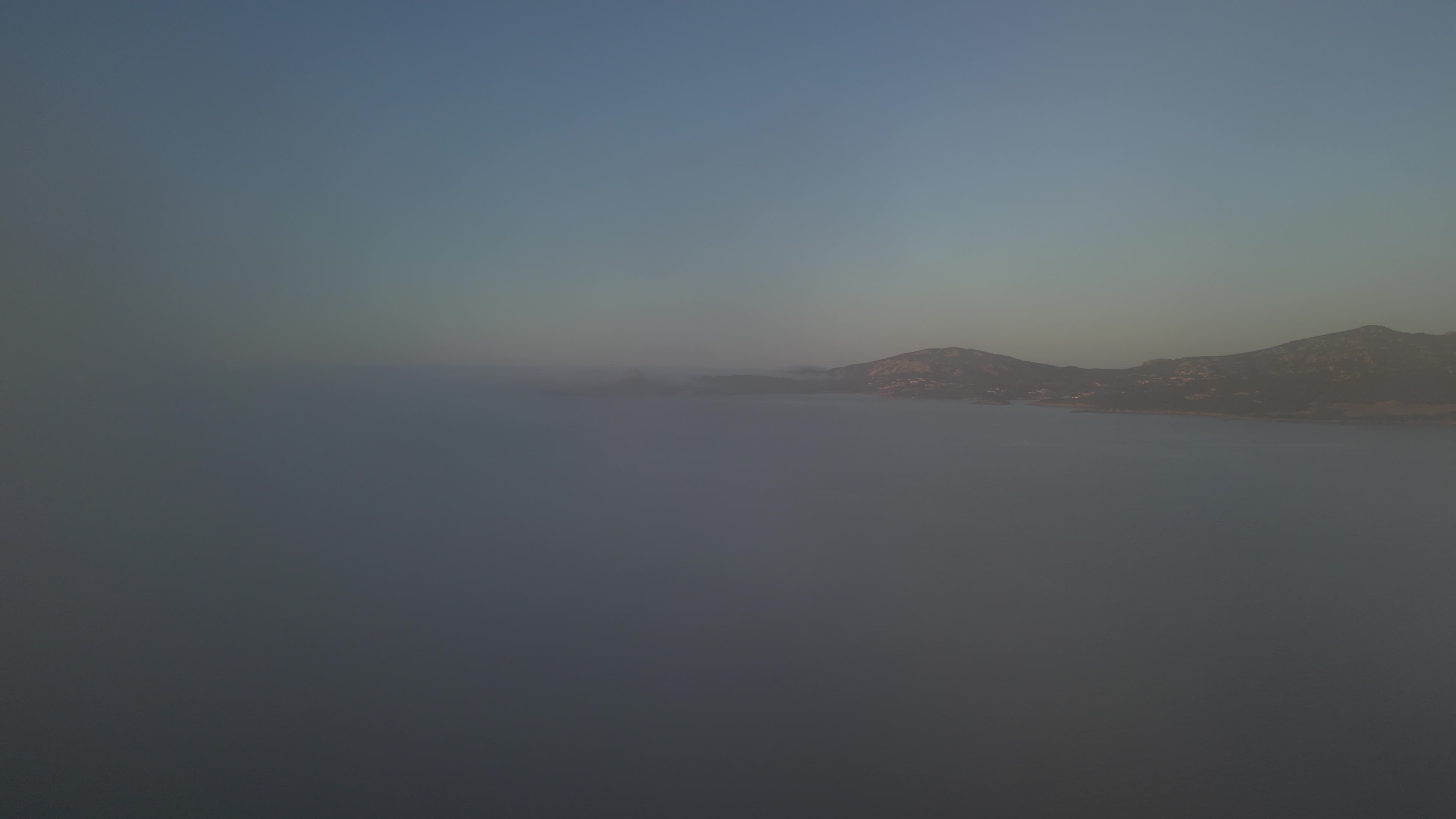 Drone video of sunset in Cannigione, Costa Smeralda