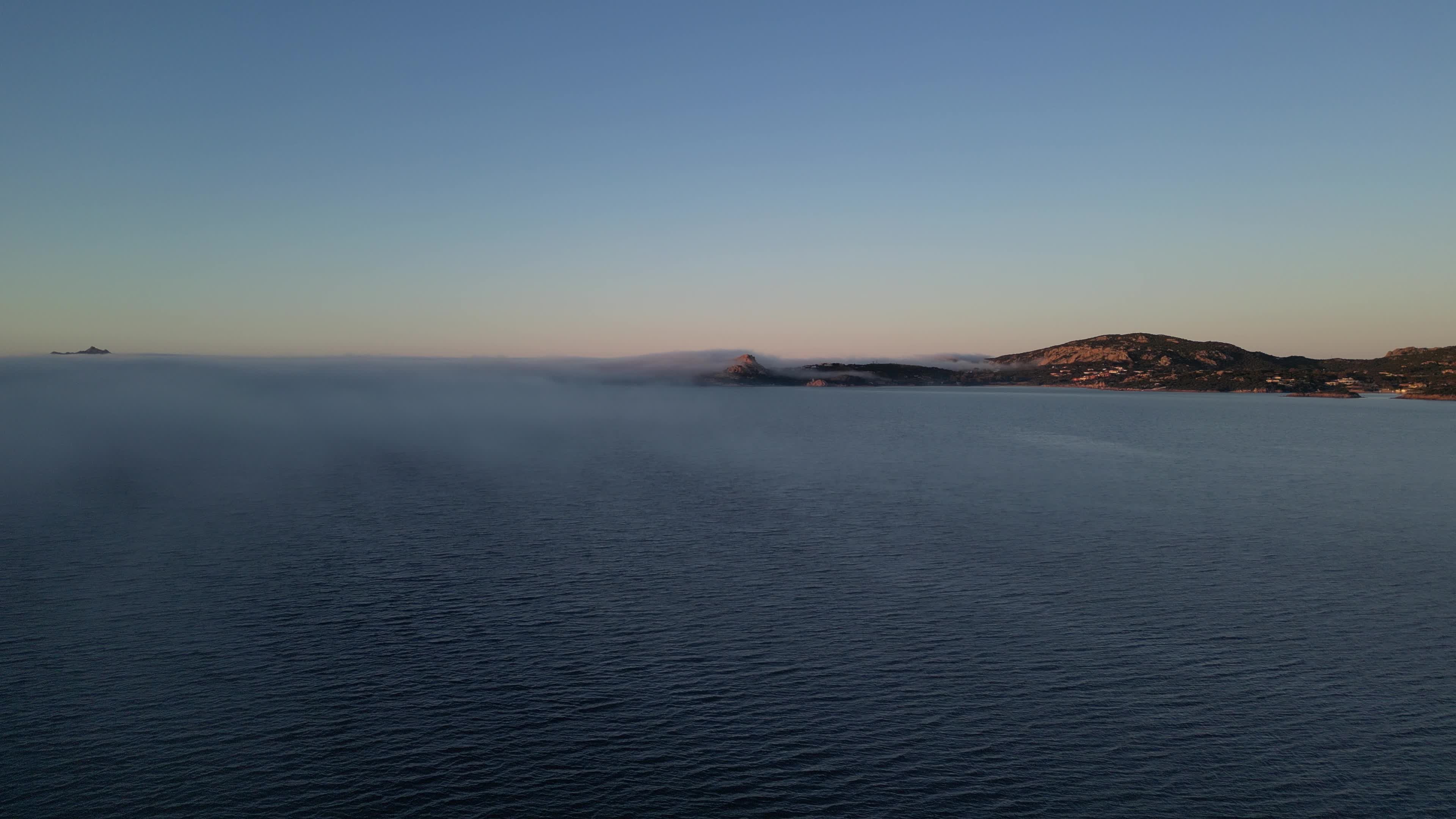 Drone video of sunset in Cannigione, Costa Smeralda