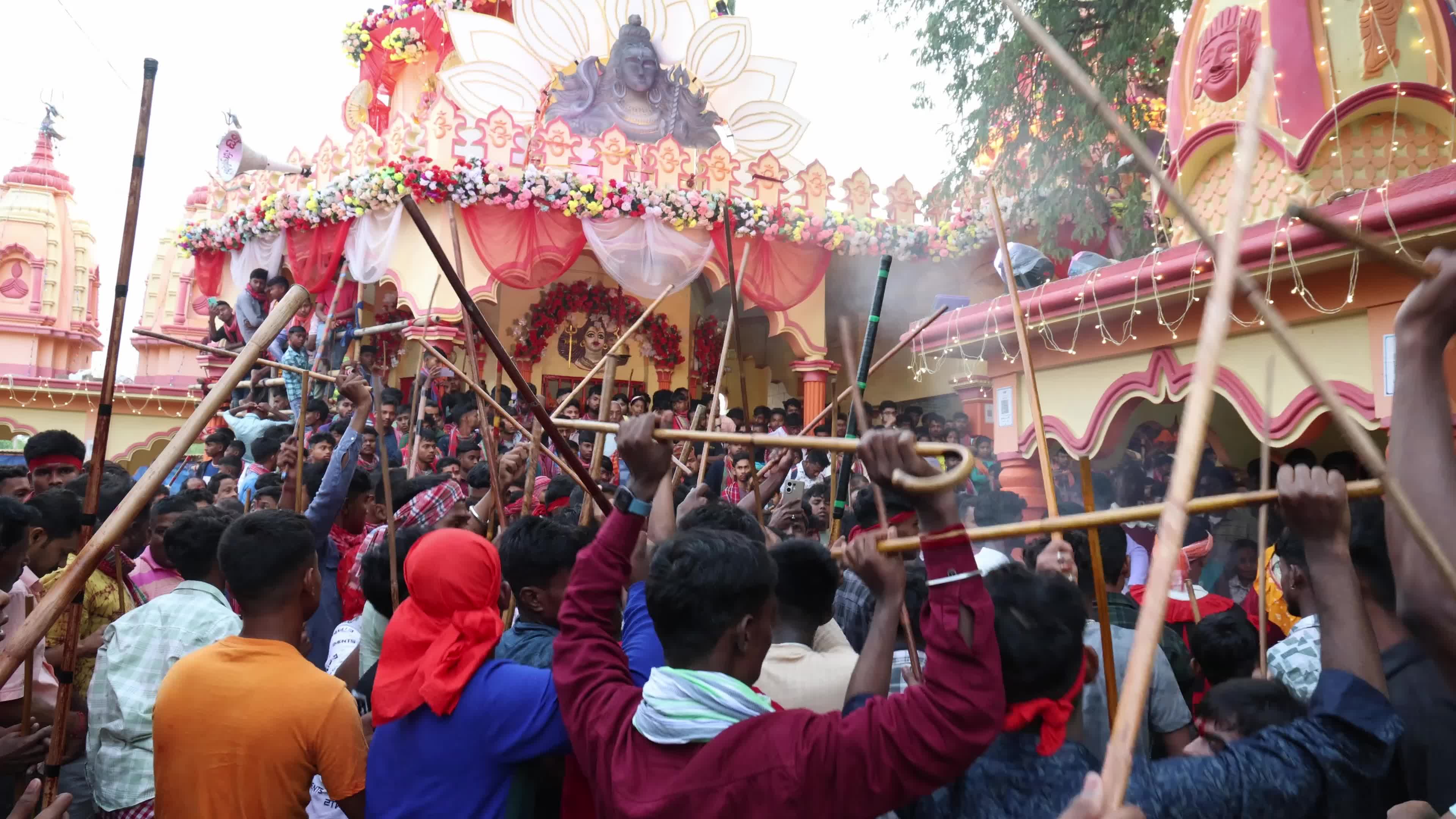 Bikat Kali Puja Festival Celebrations In Hili Village,India