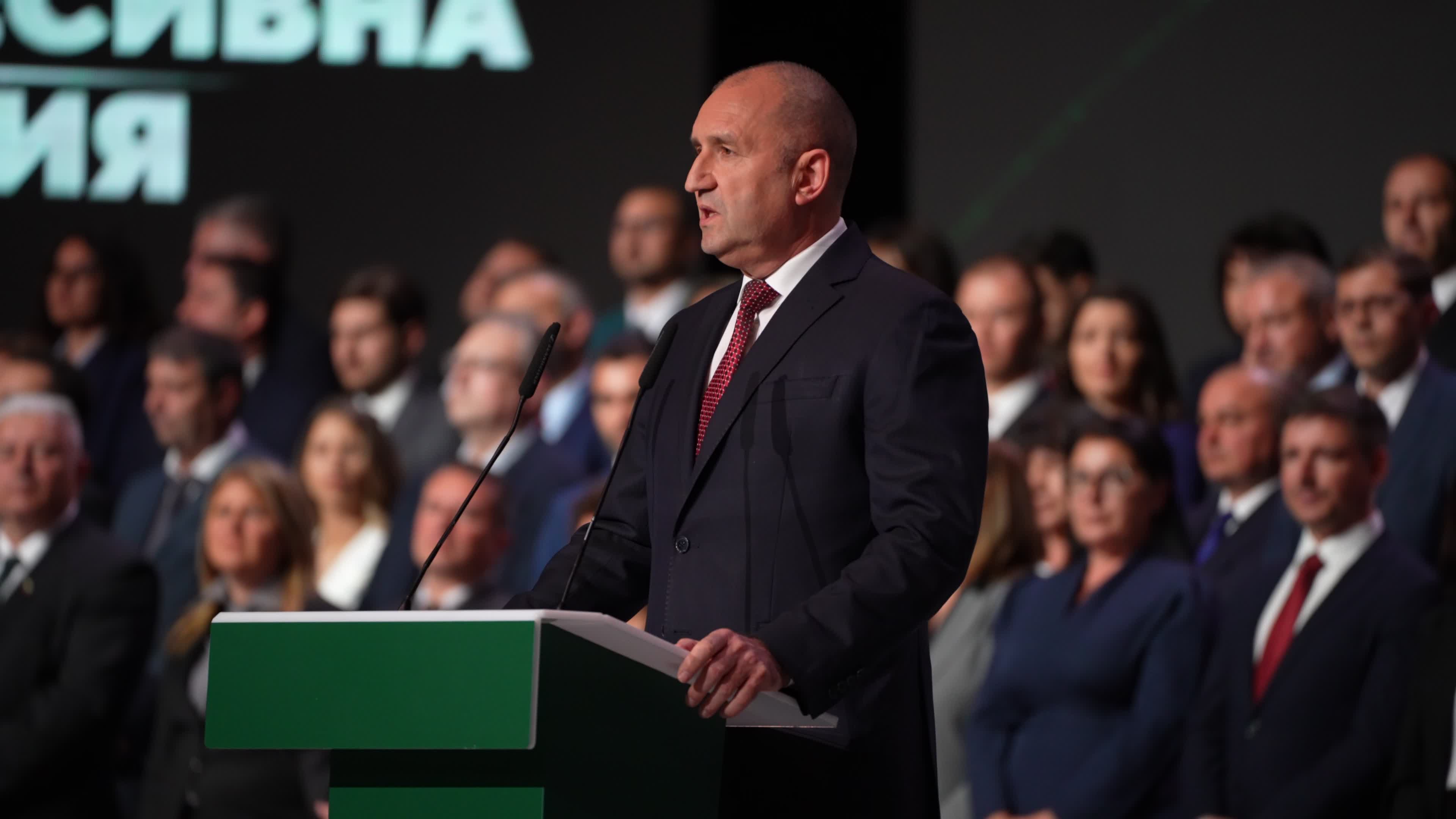 Rumen Radev last campaign rally in Sofia