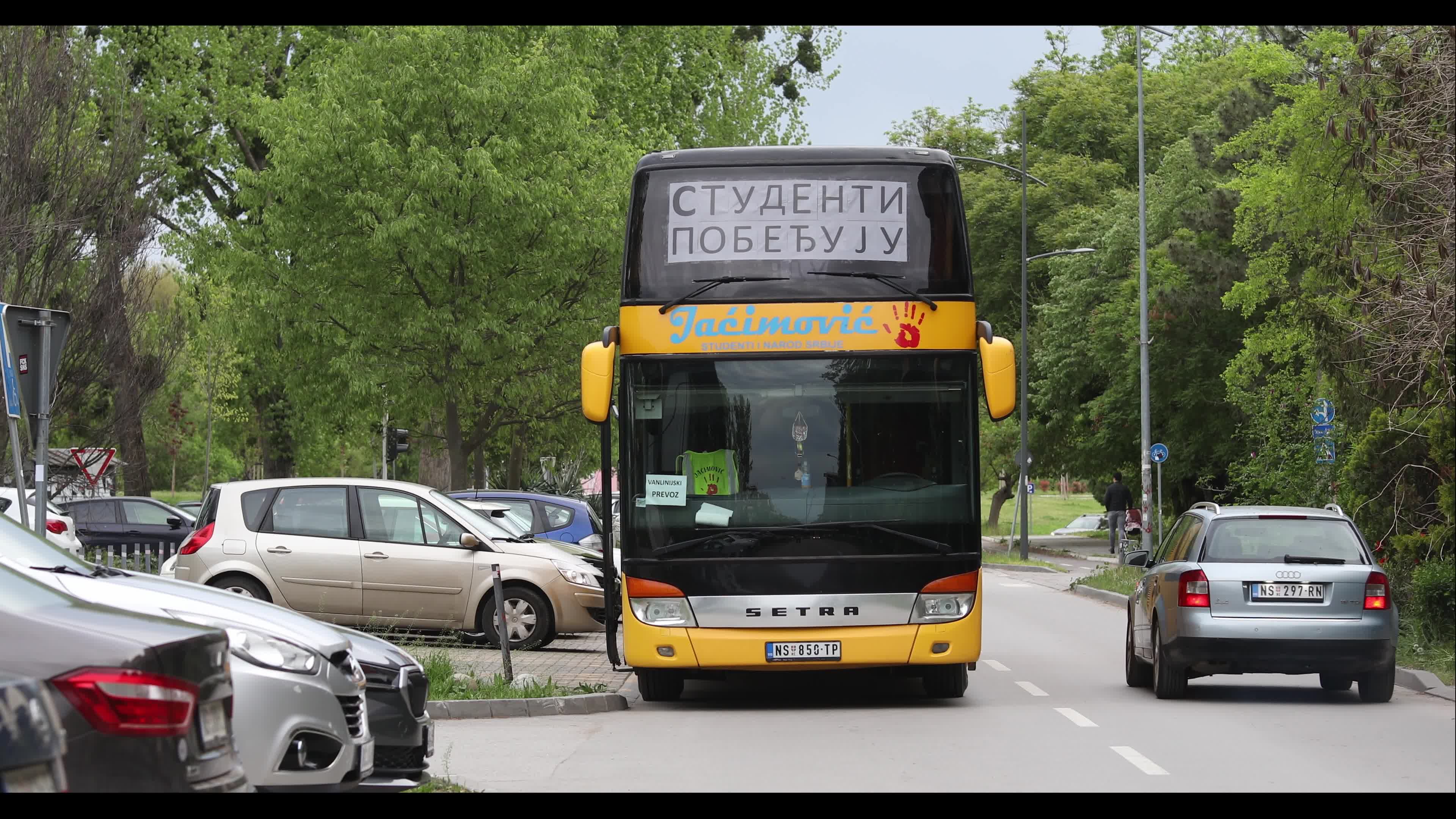 Protest in support of Milomir Jacimovic