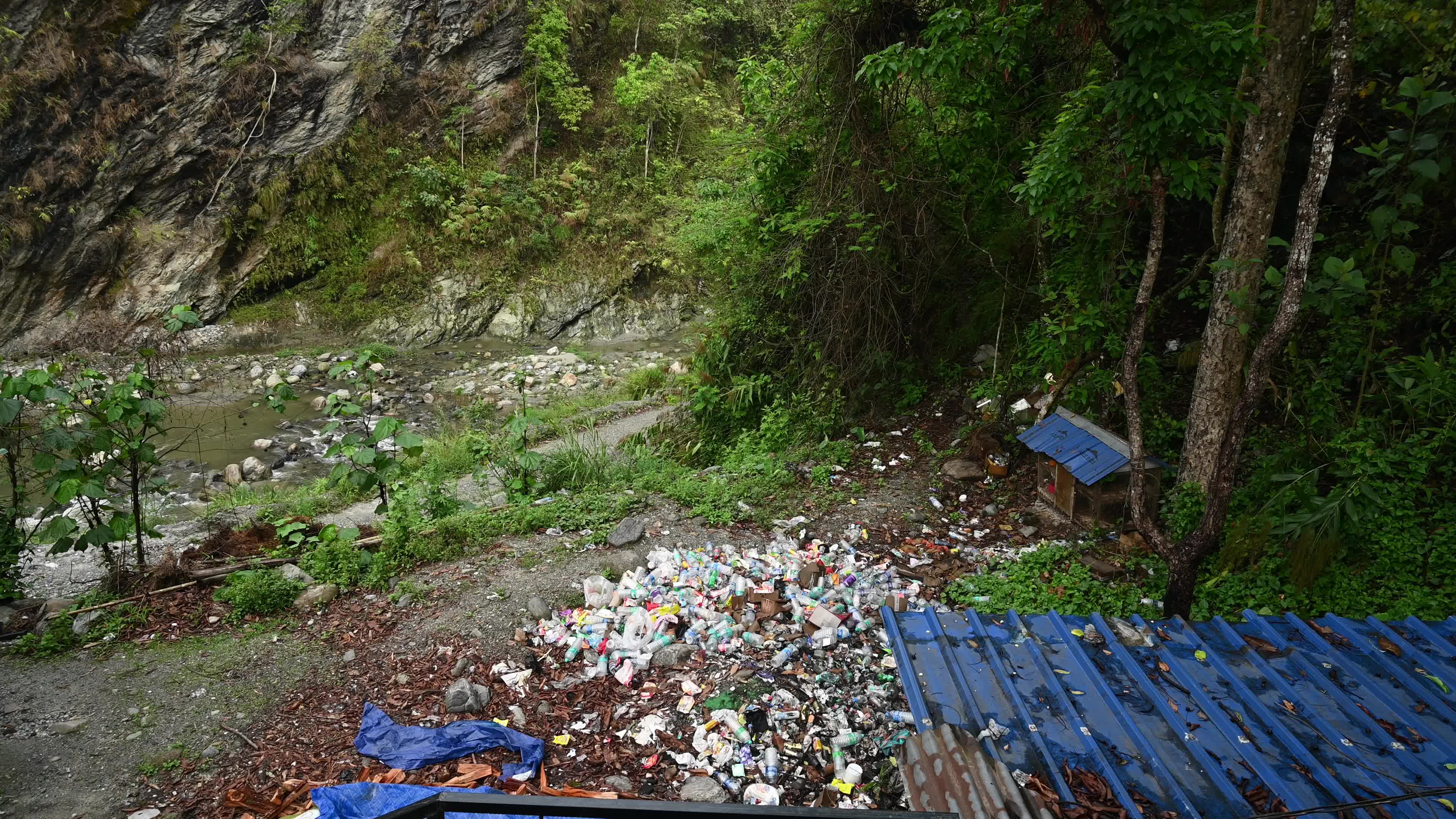 Plastic pollution in the Himalaya