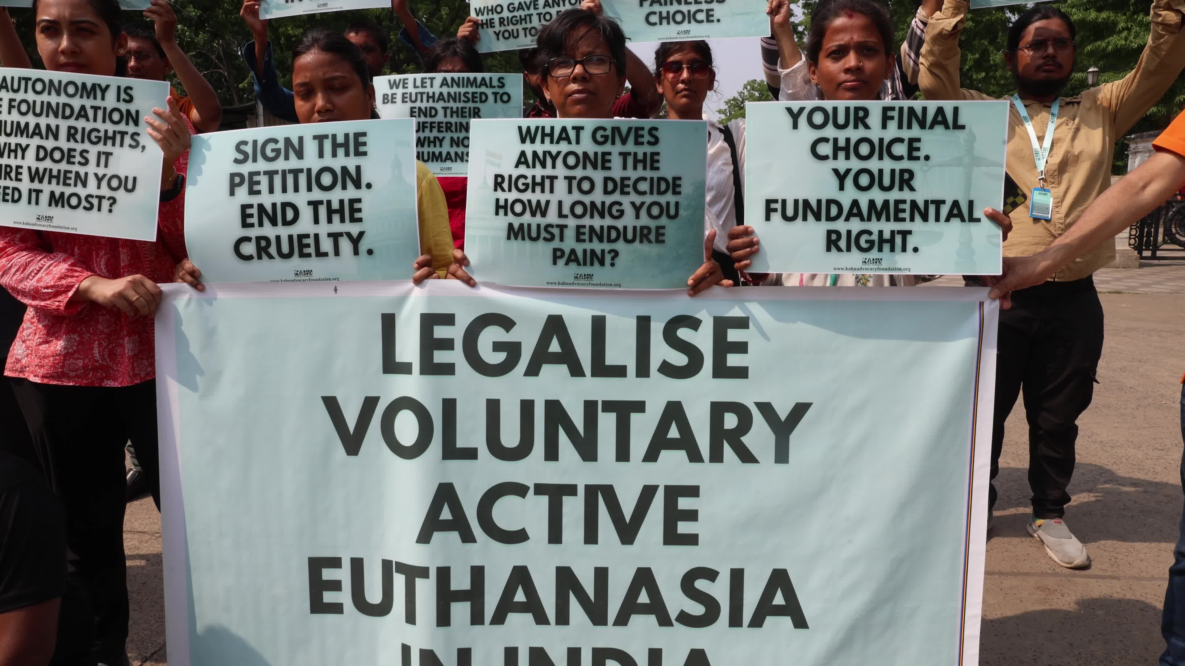 Euthanasia Death Awareness Campa In Kolkata, India