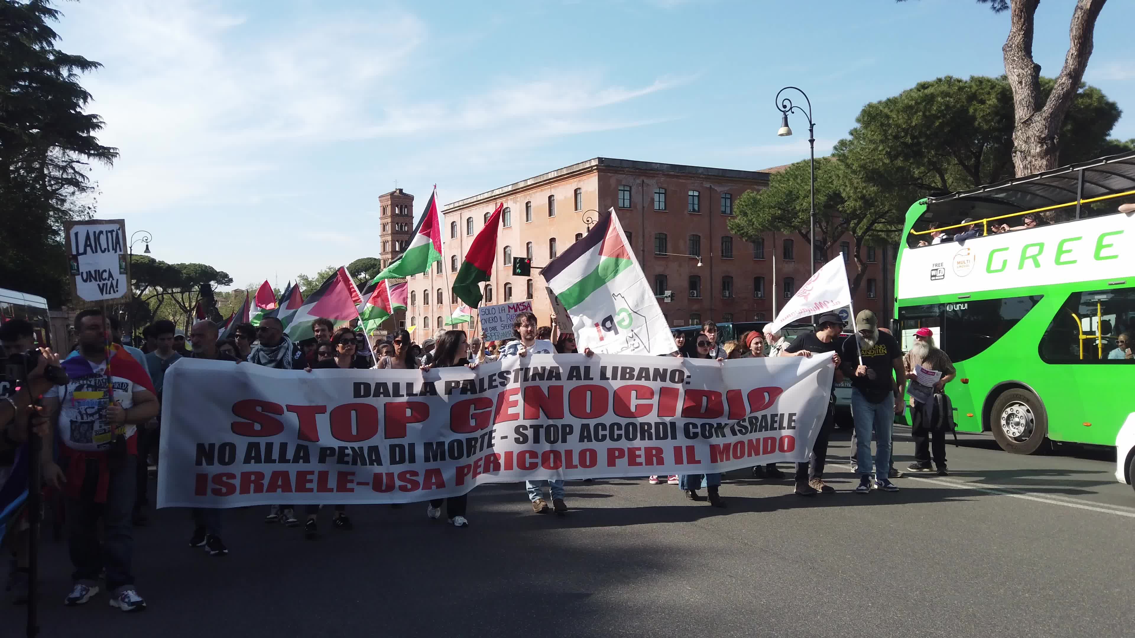 Rome, March for Palestinian Prisoners