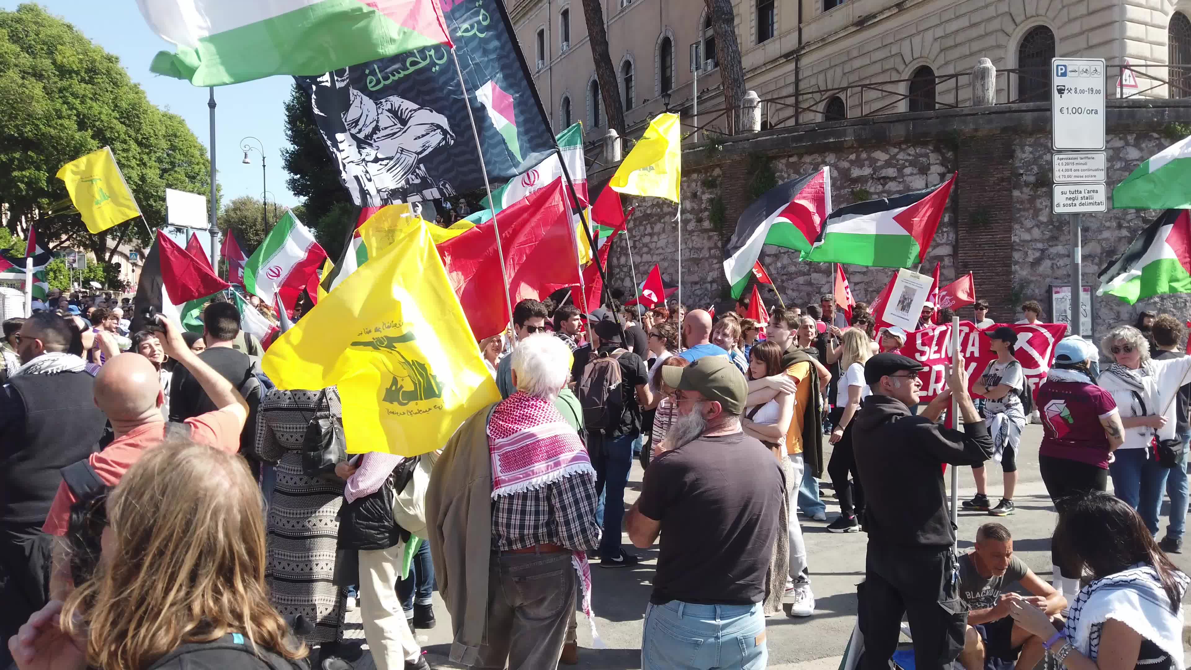 Rome, March for Palestinian Prisoners