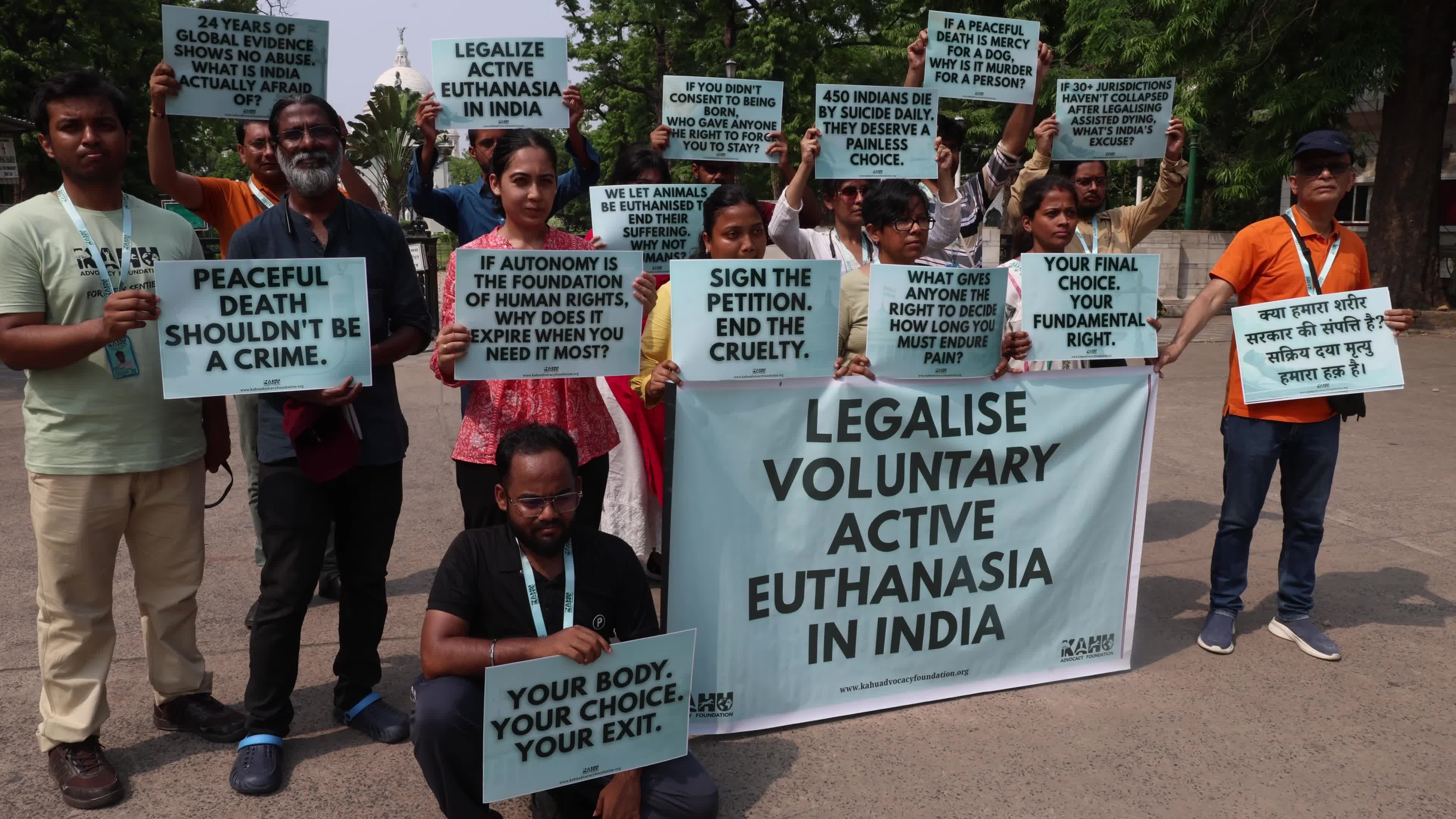 Euthanasia Death Awareness Campa In Kolkata, India