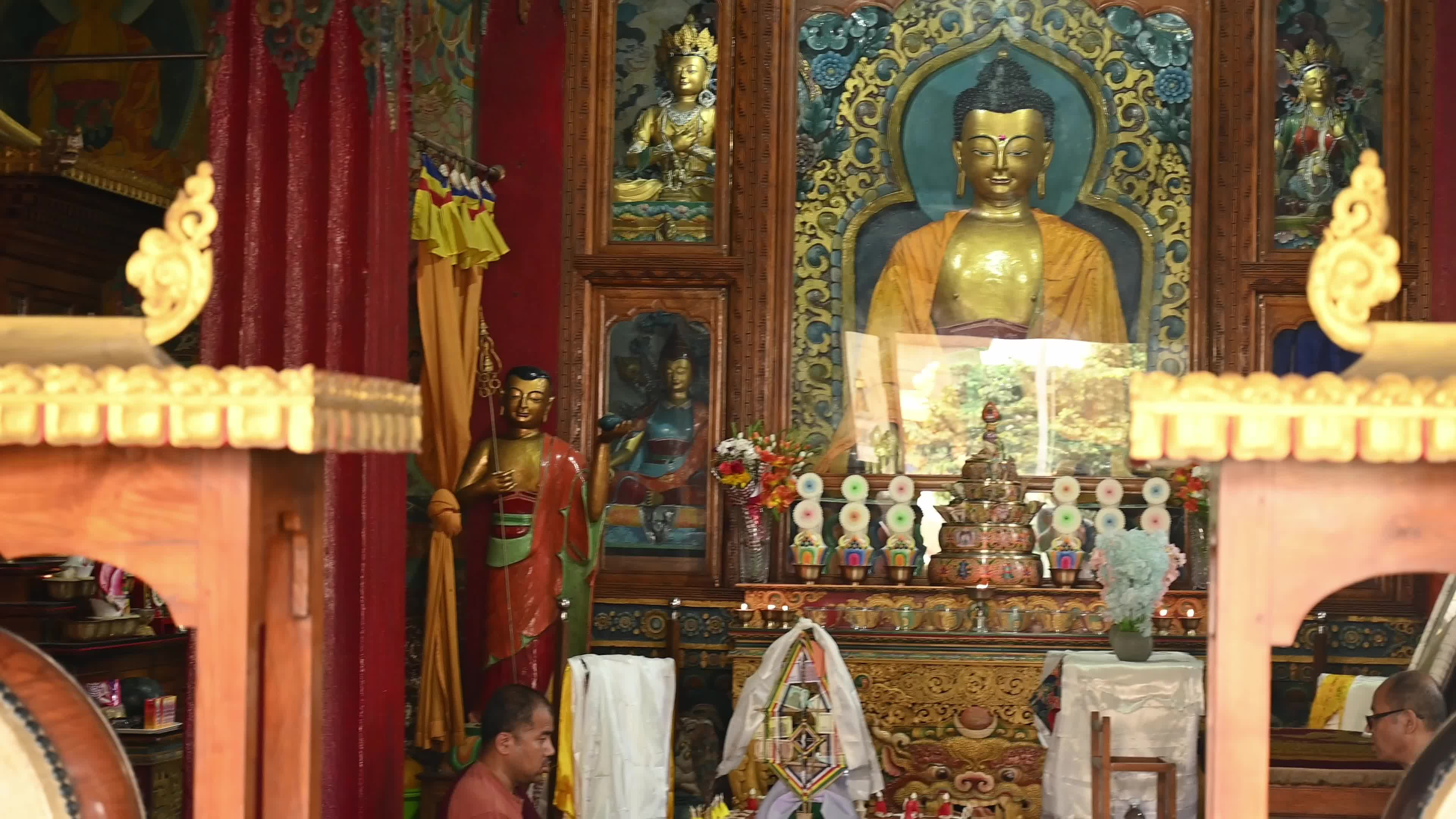 Inside Salugara Monastery - Dalai Lama - Buddhism