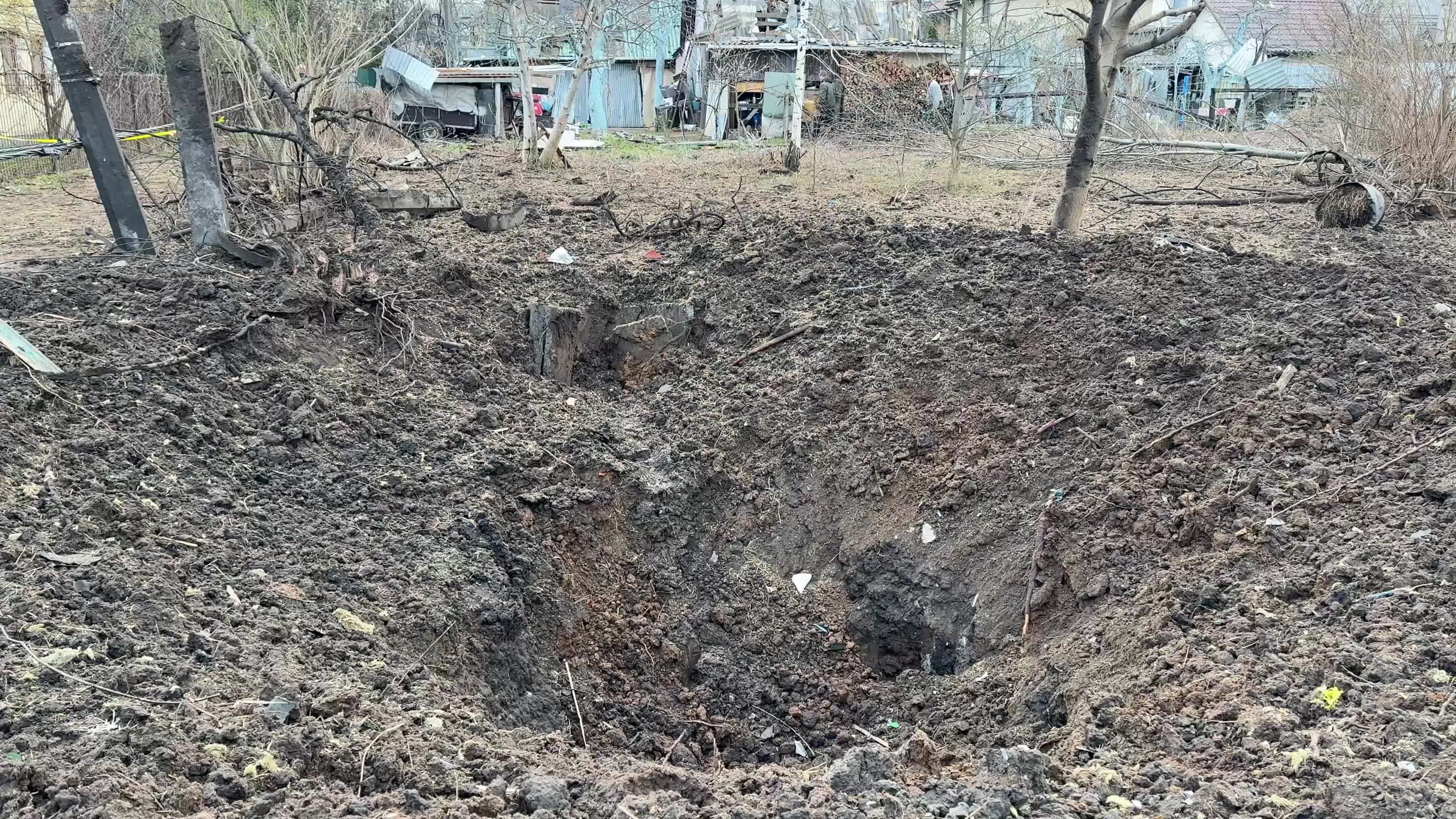 Russian missile strike in Kyiv