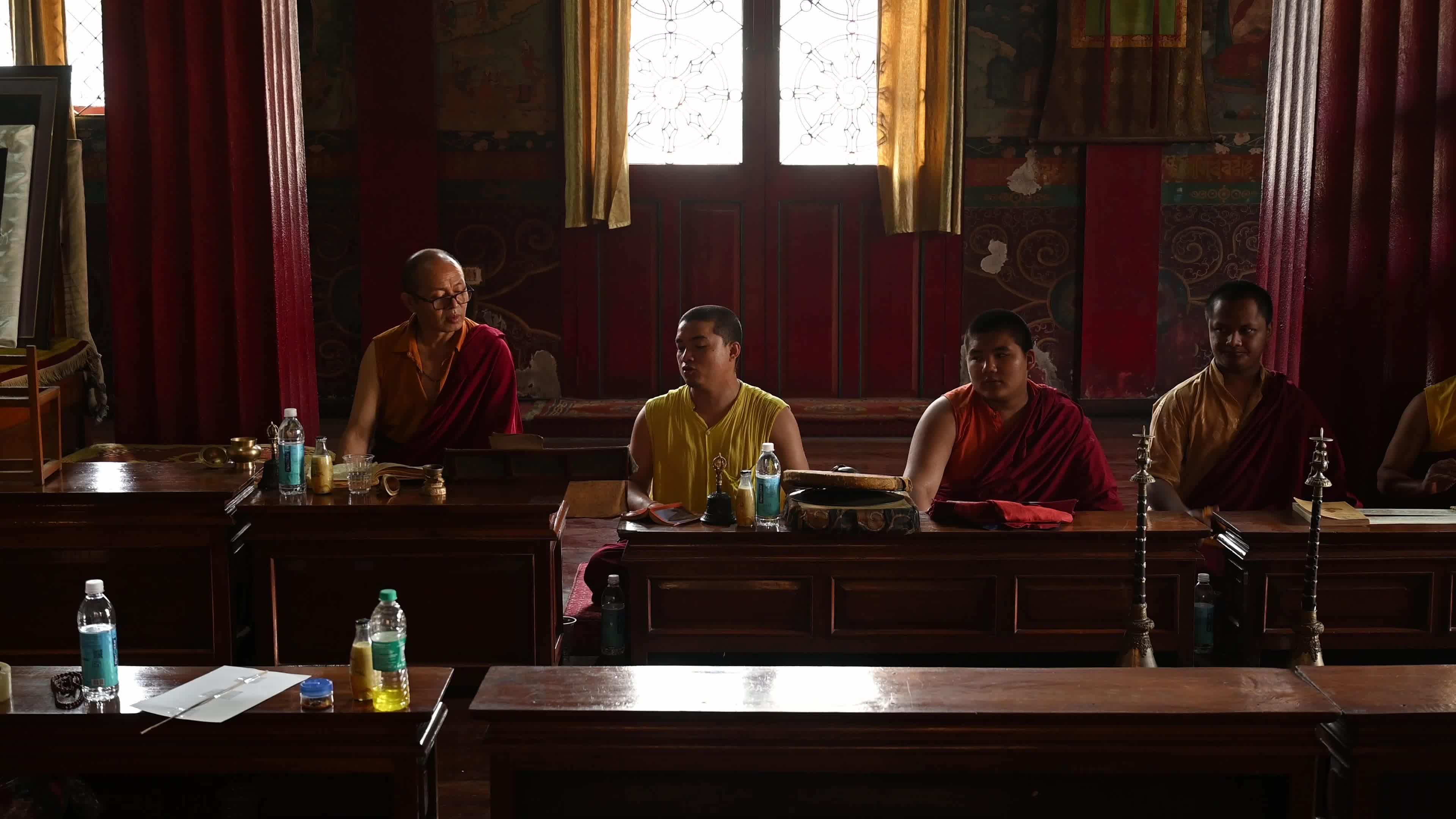 Inside Salugara Monastery - Dalai Lama - Buddhism