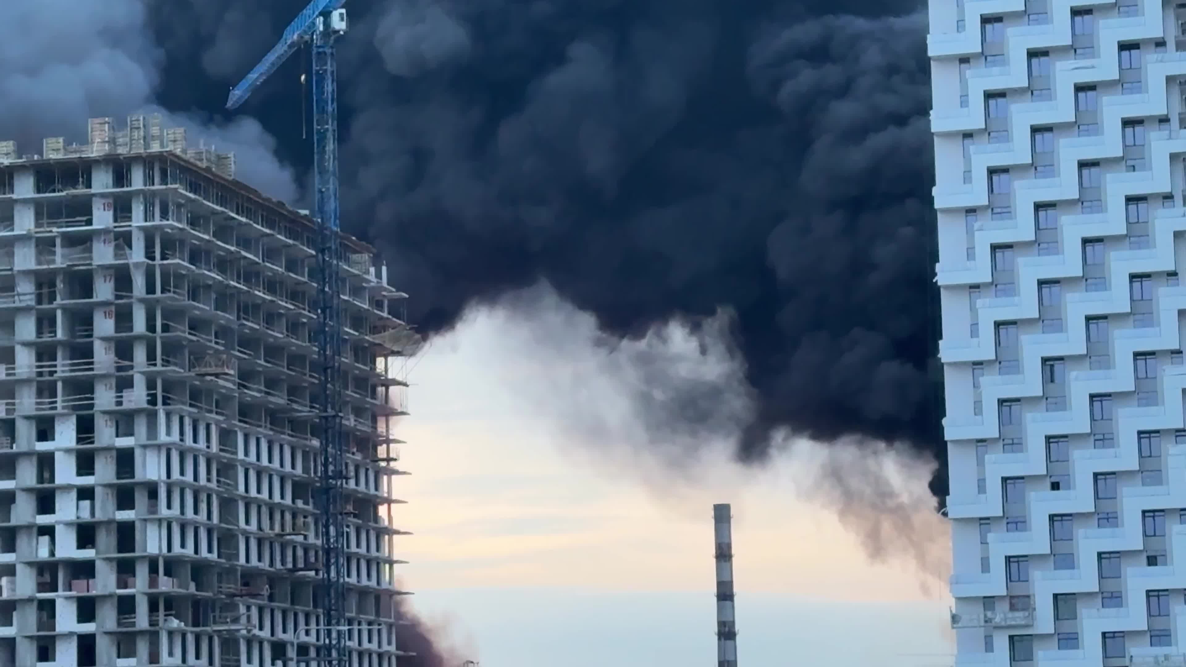 Russian missile strike in Kyiv