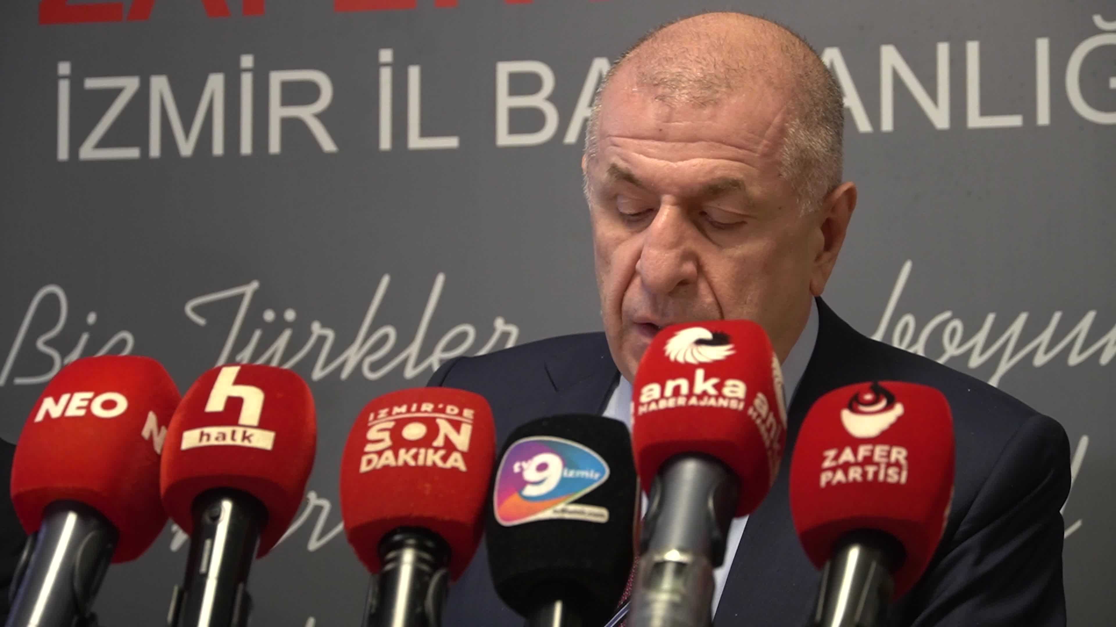 Umit Ozdag, leader of the Turkish nationalist right-wing Victory Party held a comprehensive press conference