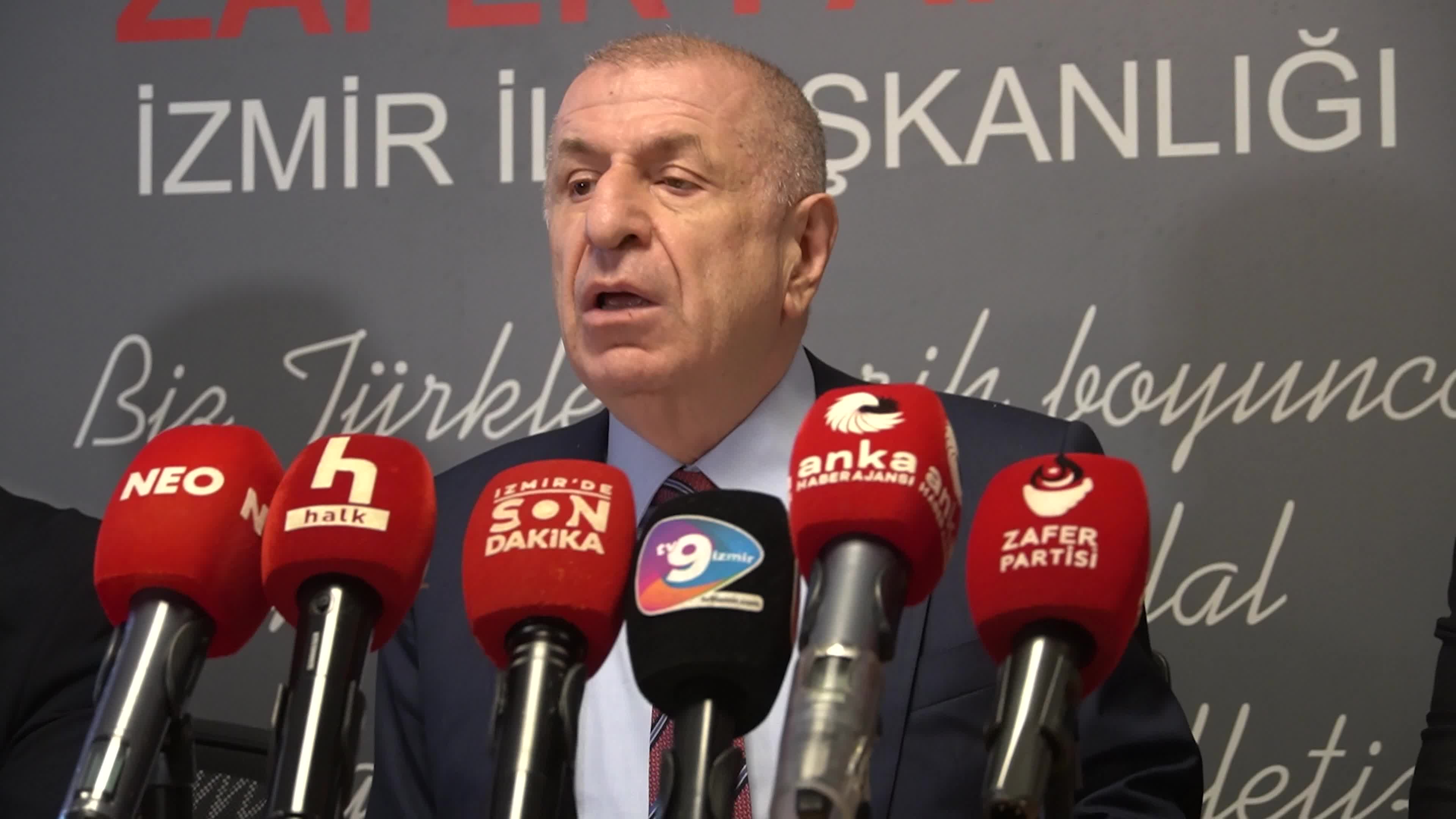 Umit Ozdag, leader of the Turkish nationalist right-wing Victory Party held a comprehensive press conference