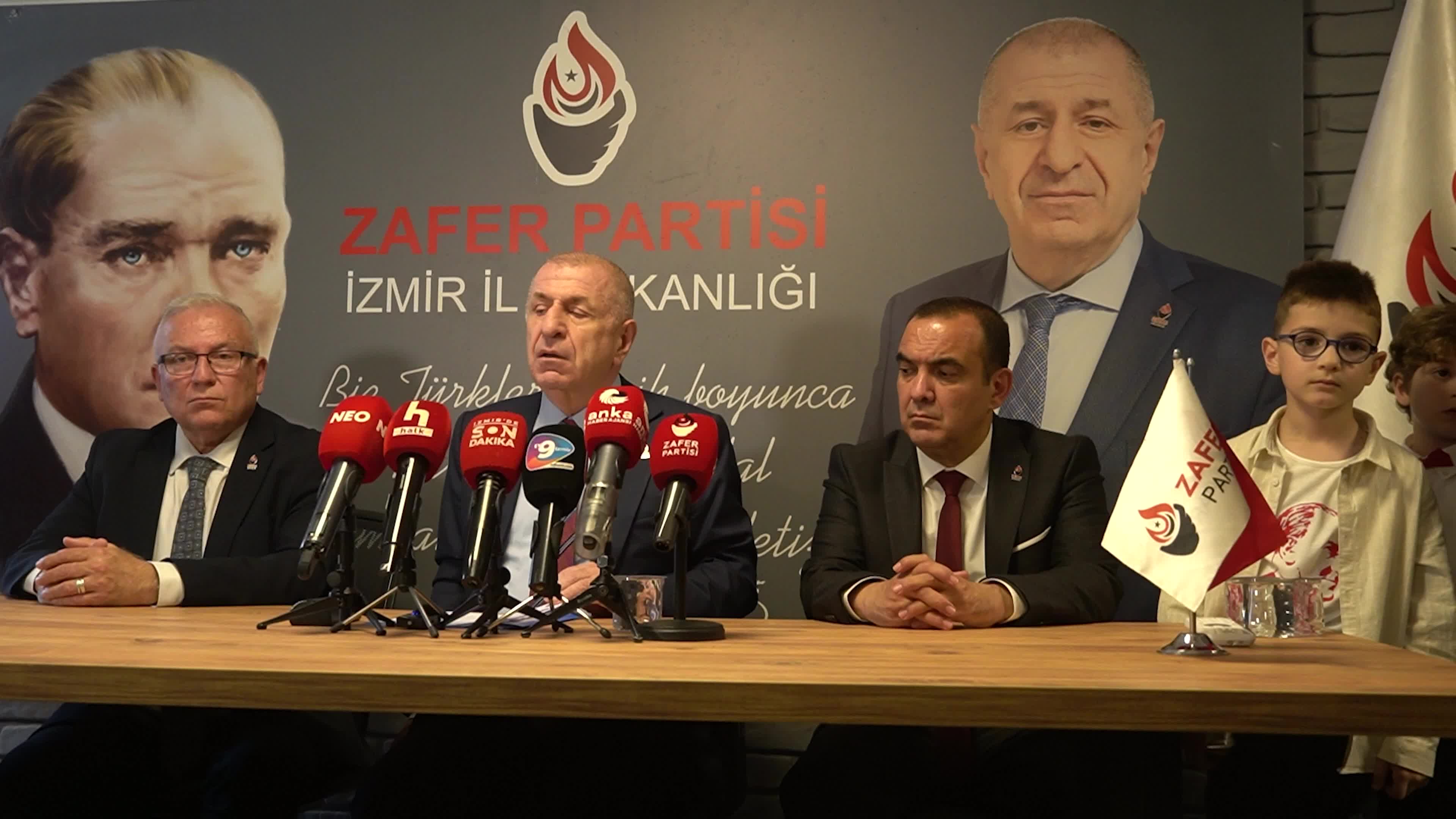 Umit Ozdag, leader of the Turkish nationalist right-wing Victory Party held a comprehensive press conference
