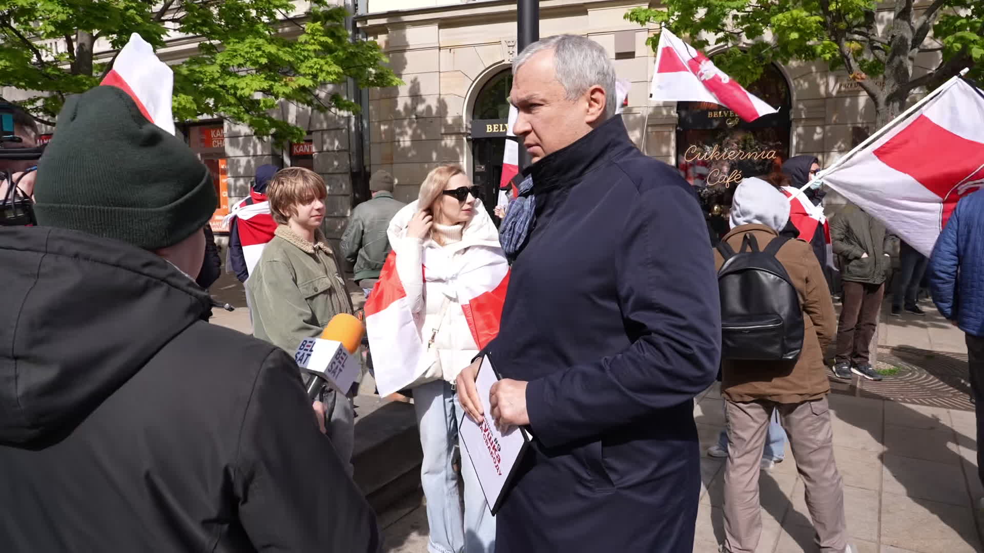 Belarusians in Warsaw Mark 40 Years Since Chernobyl, Denounce Lukashenko's 'Politics of Lies'