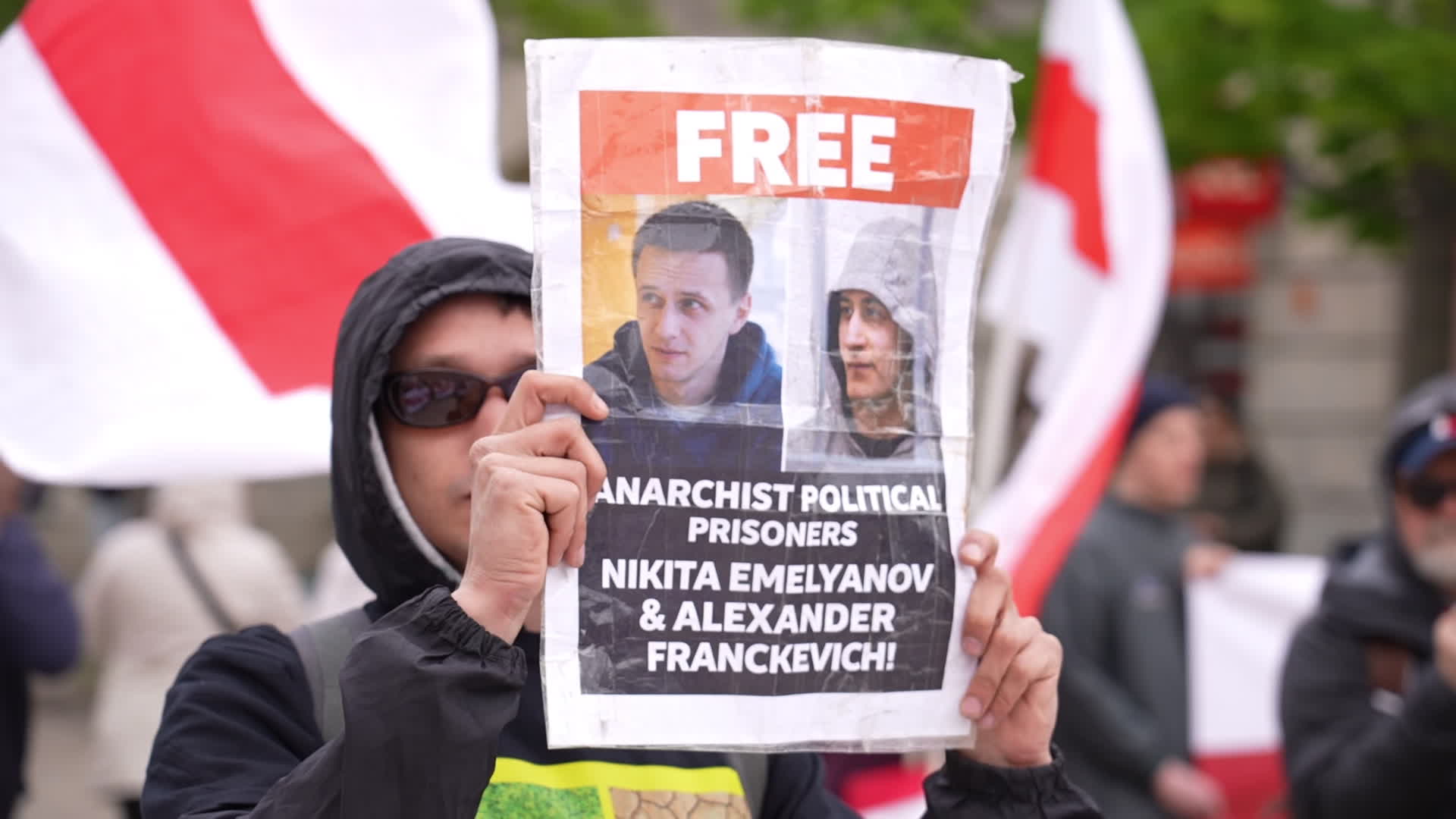 Belarusians in Warsaw Mark 40 Years Since Chernobyl, Denounce Lukashenko's 'Politics of Lies'