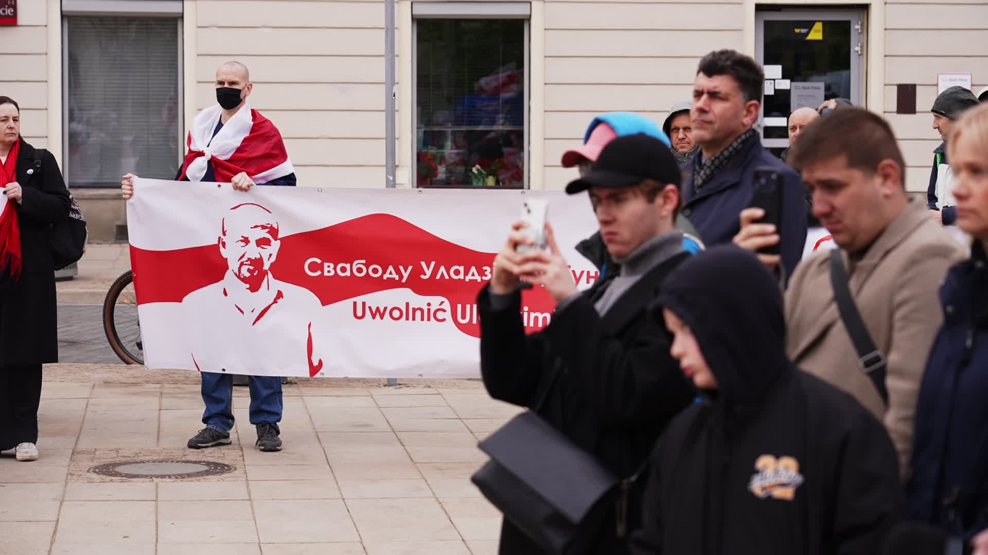 Belarusians in Warsaw Mark 40 Years Since Chernobyl, Denounce Lukashenko's 'Politics of Lies'