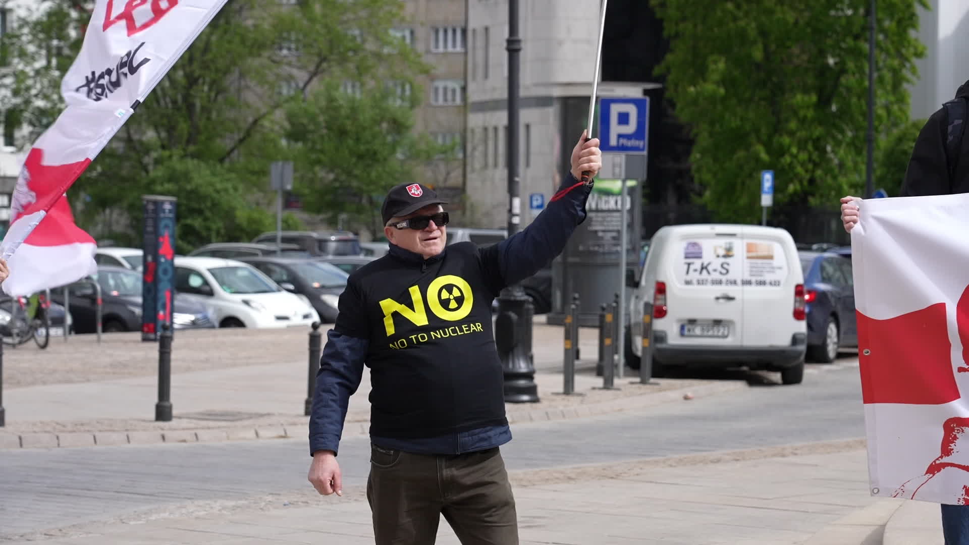 Belarusians in Warsaw Mark 40 Years Since Chernobyl, Denounce Lukashenko's 'Politics of Lies'
