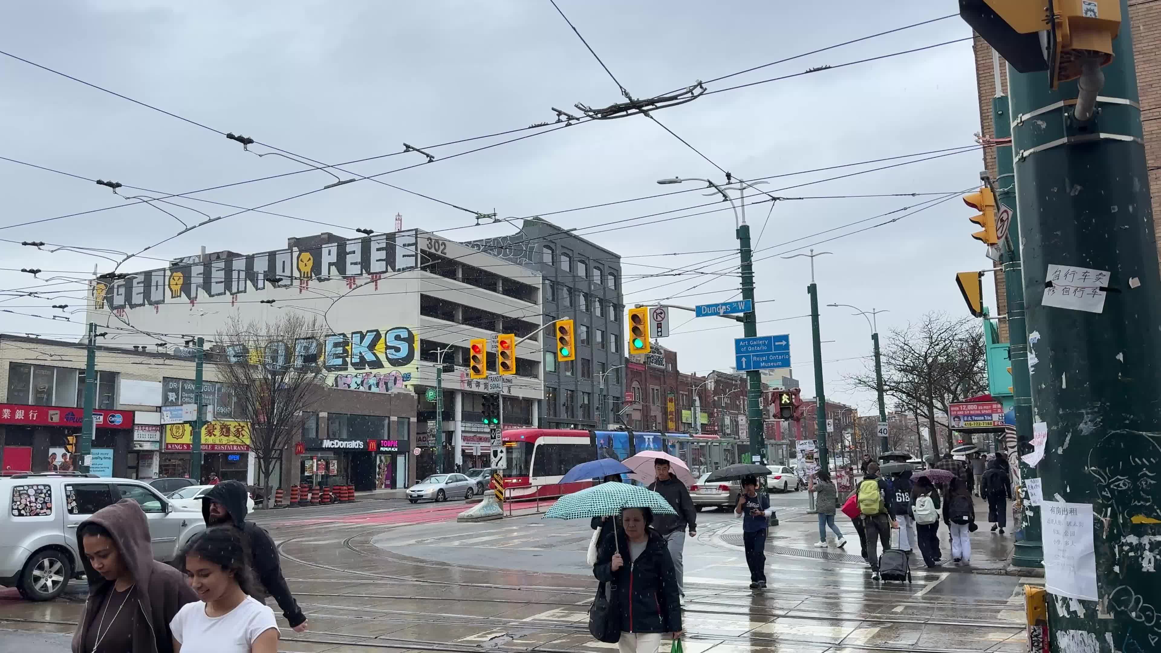 Rainy Day In Toronto, Canada