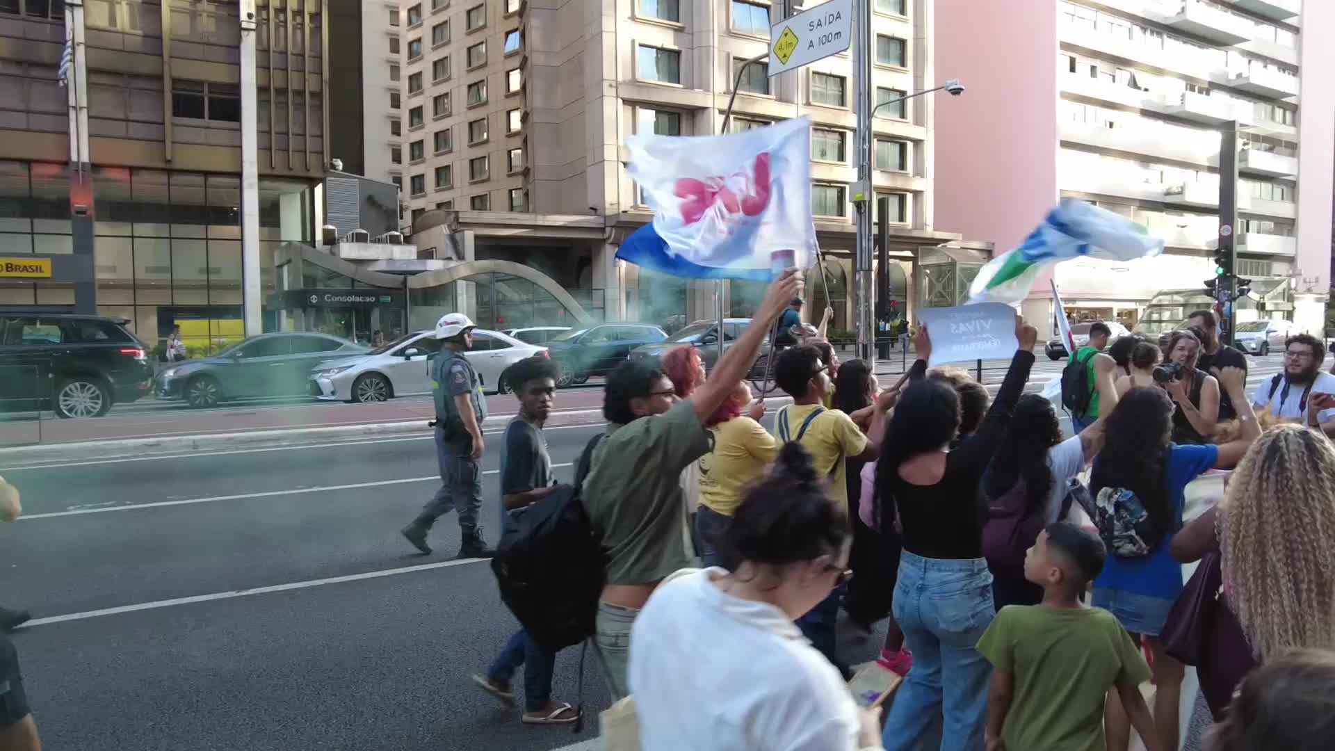 Women demonstrate in Sao Paulo for bill criminalizing misogyny