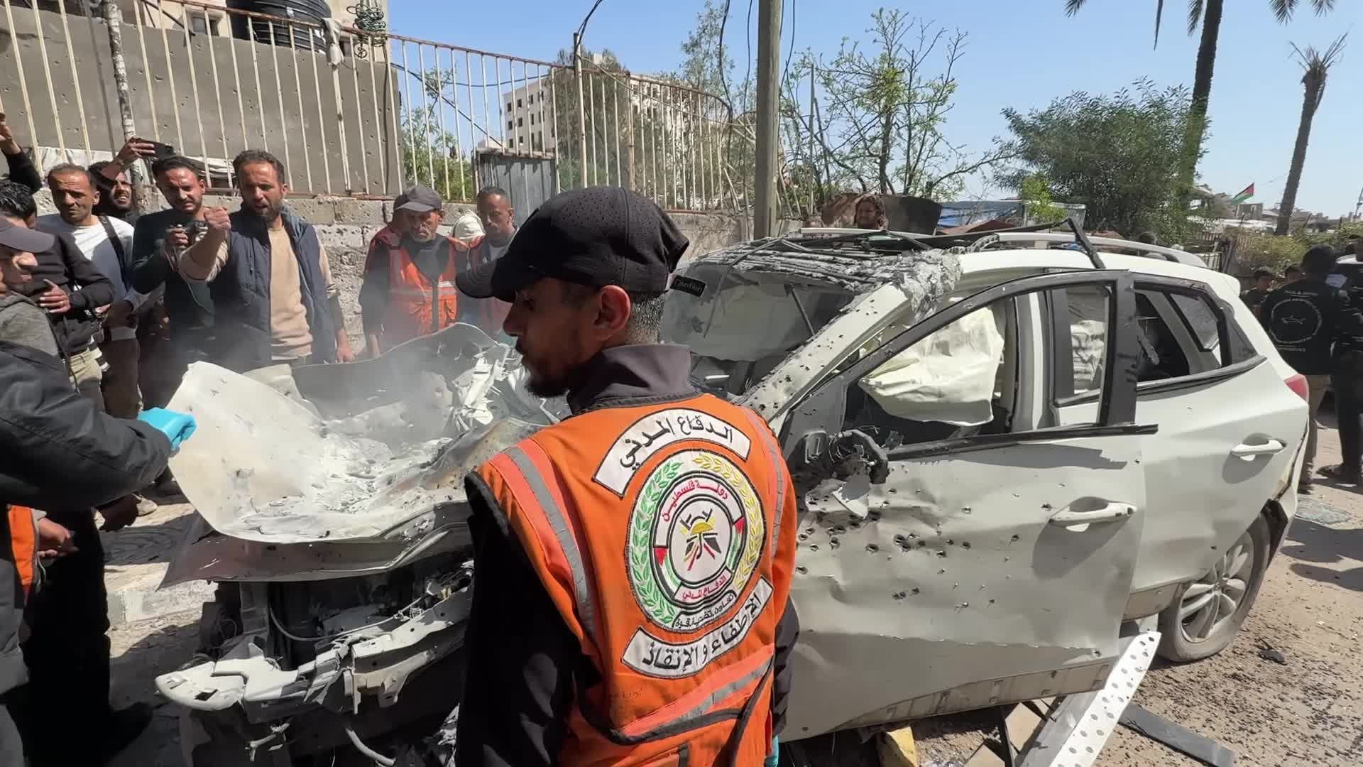Aftermath Of Israeli Airstrike In Gaza, Palestine