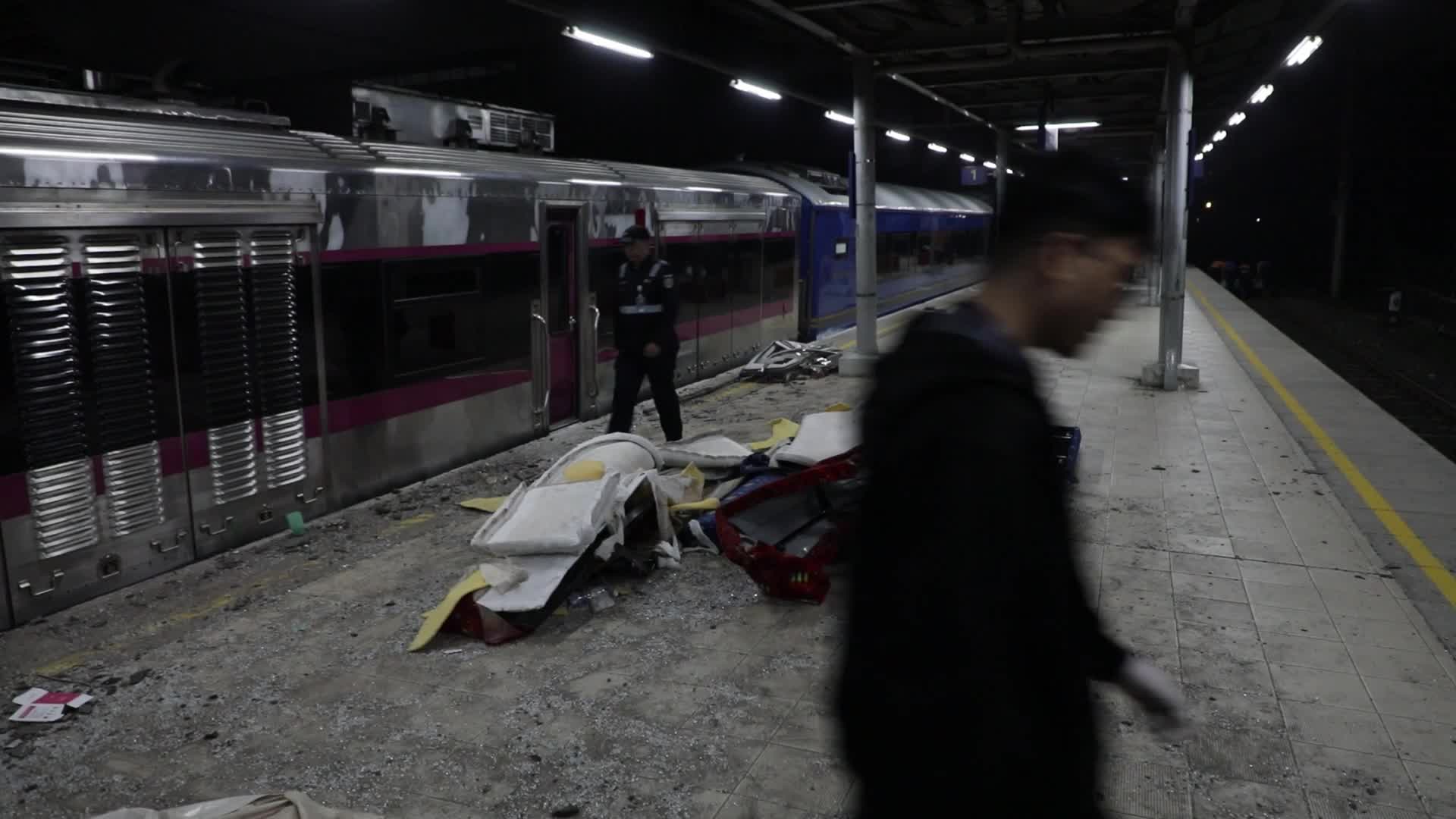 Train crash in Indonesia