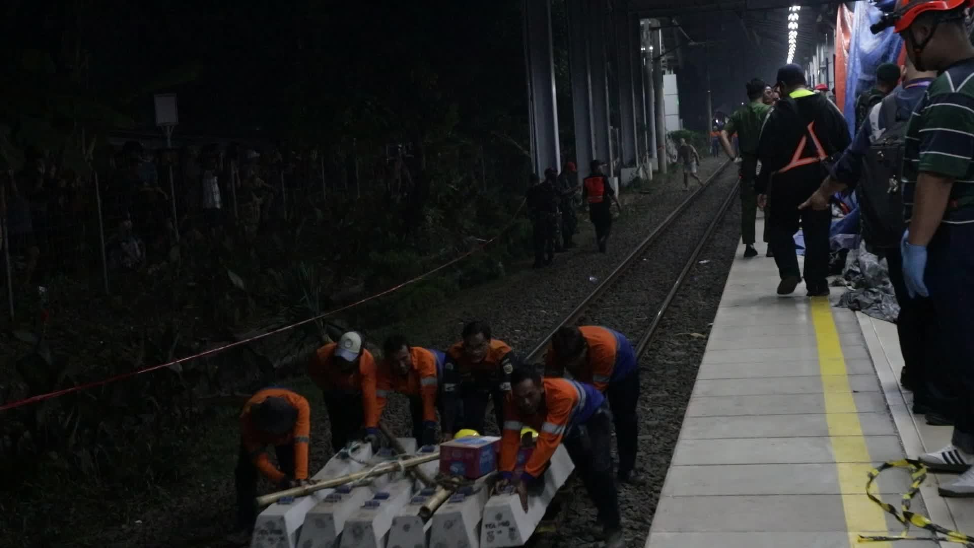 Train crash in Indonesia