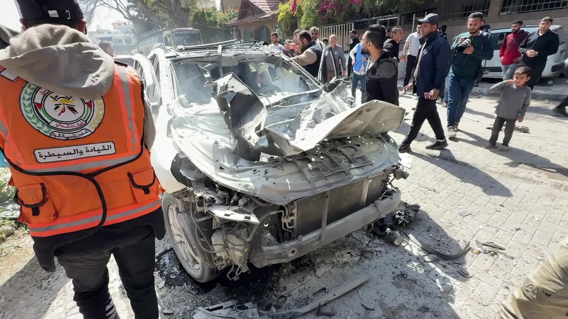 Aftermath Of Israeli Airstrike In Gaza, Palestine
