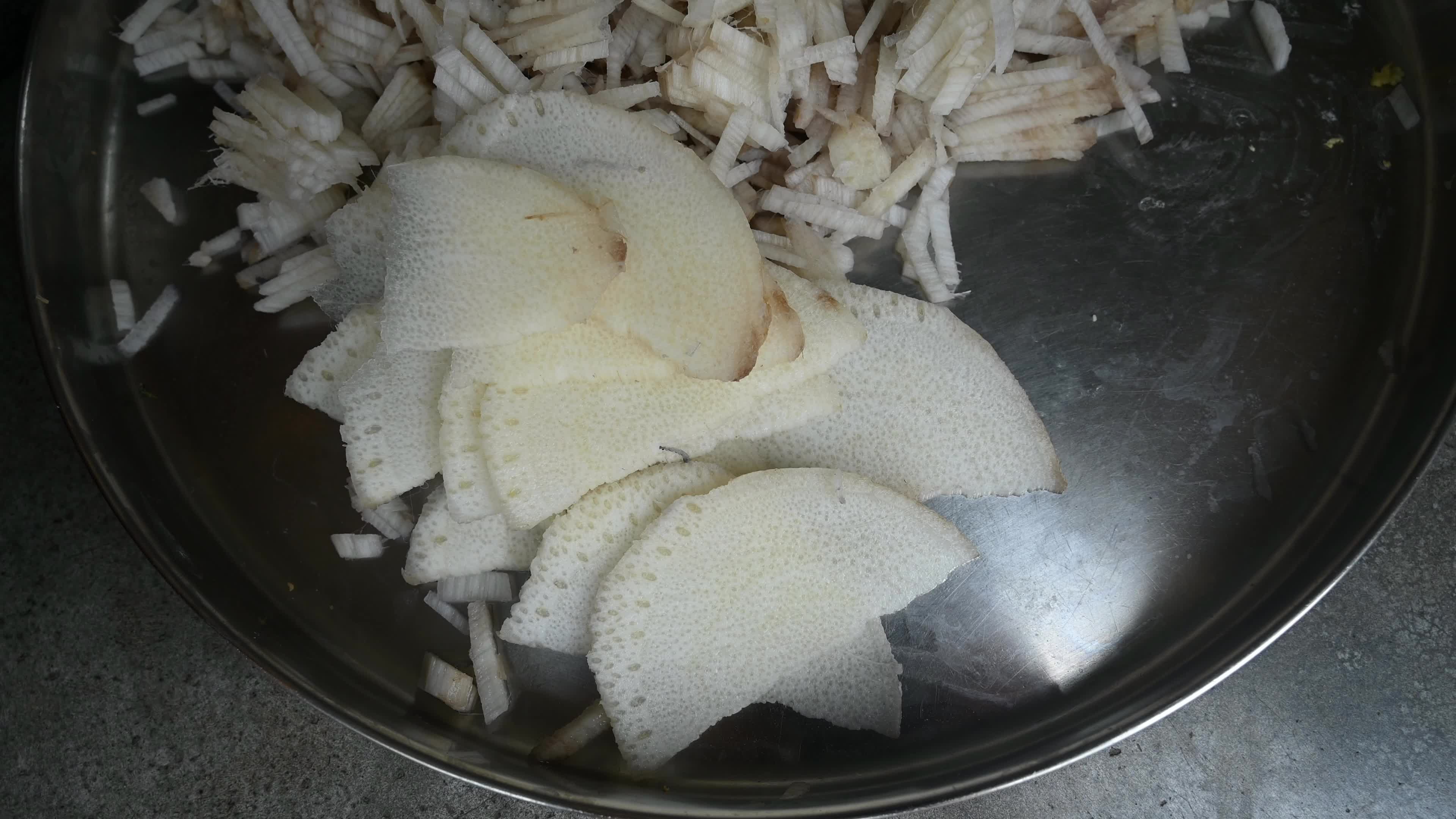 Banana Stem (or Thor) Cooking - Edible innermost core