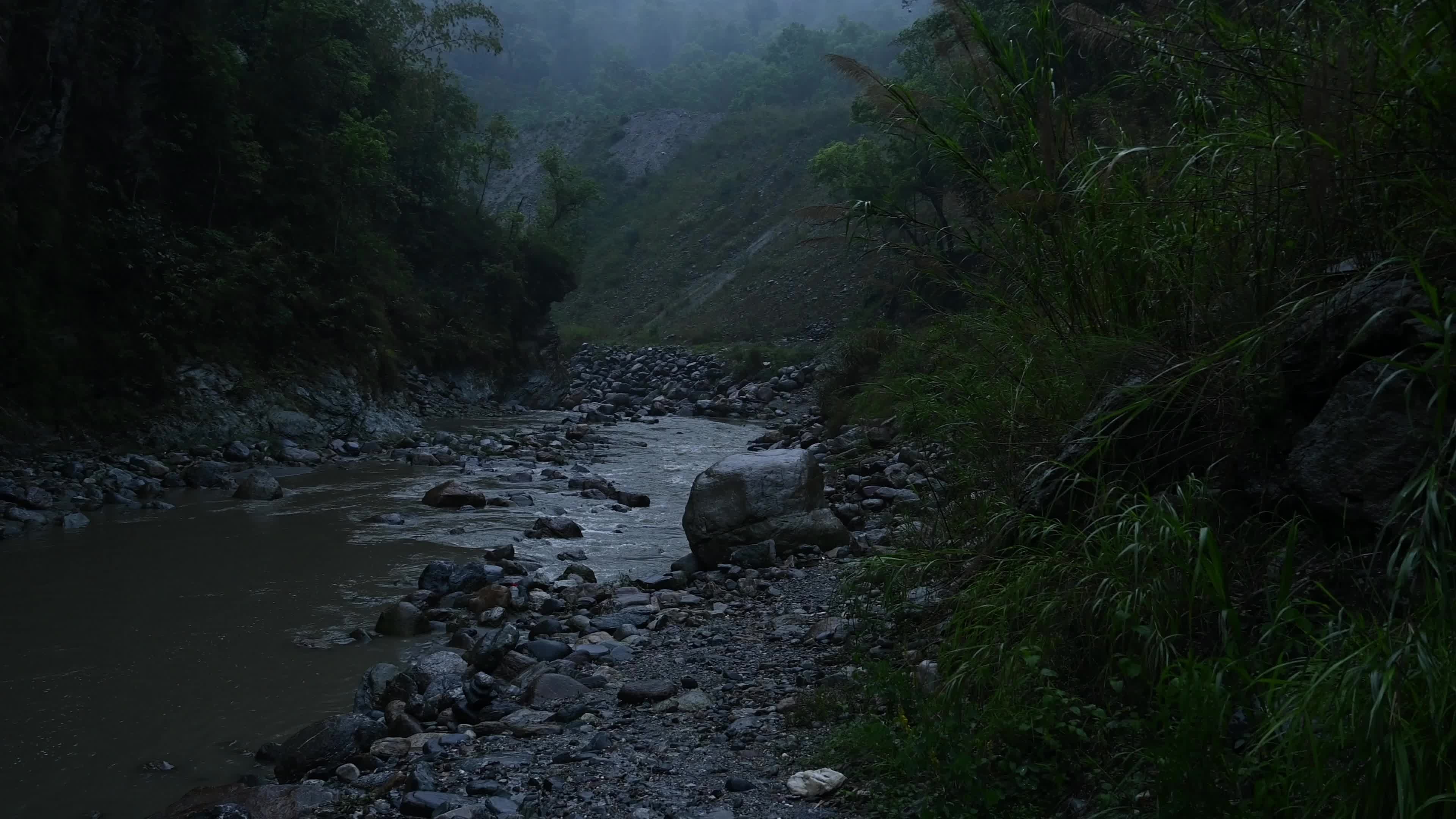Rishi River During monsoon - Border of West Bengal and Sikkim - Himalayan Foothills