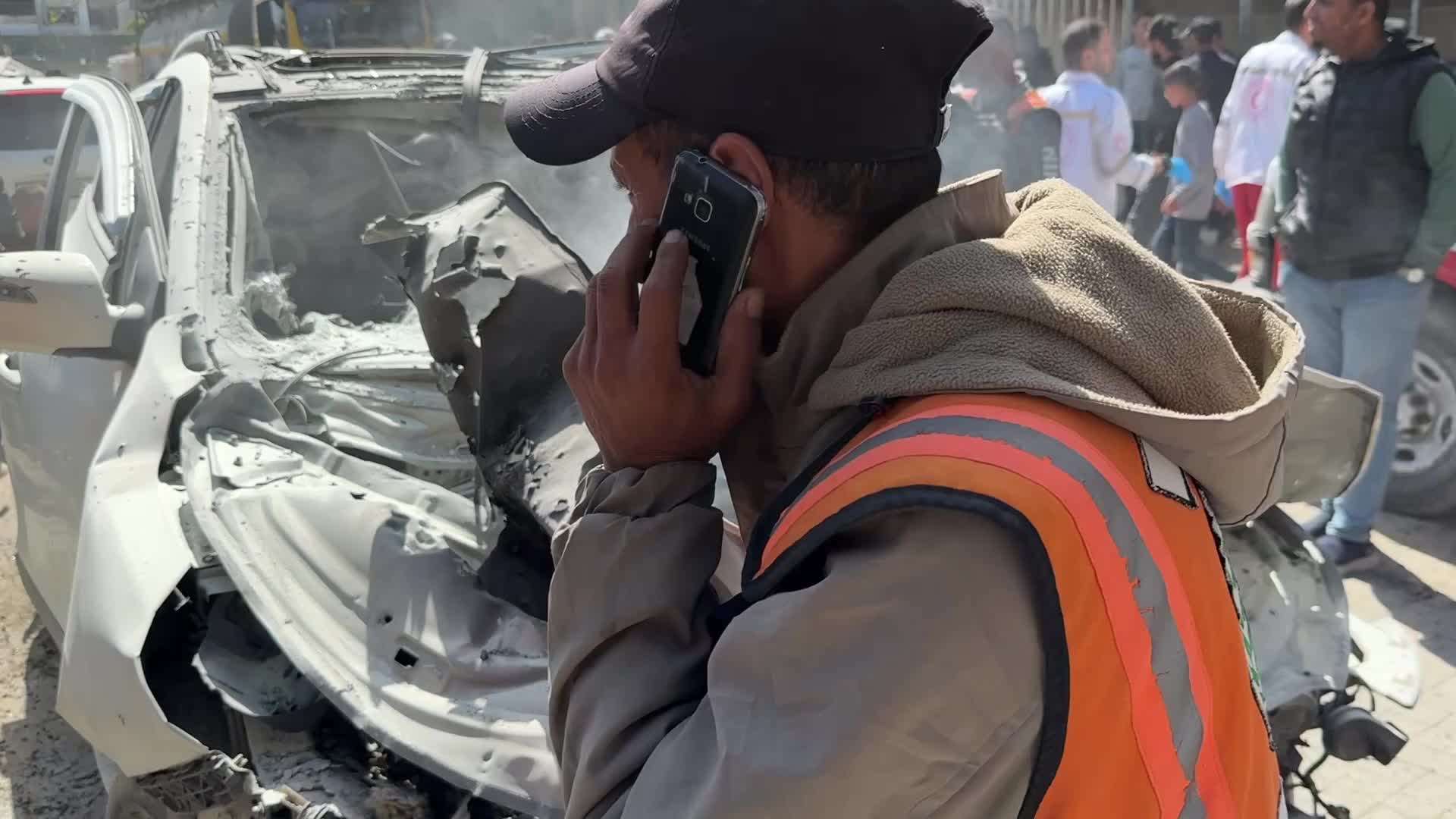 Aftermath Of Israeli Airstrike In Gaza, Palestine