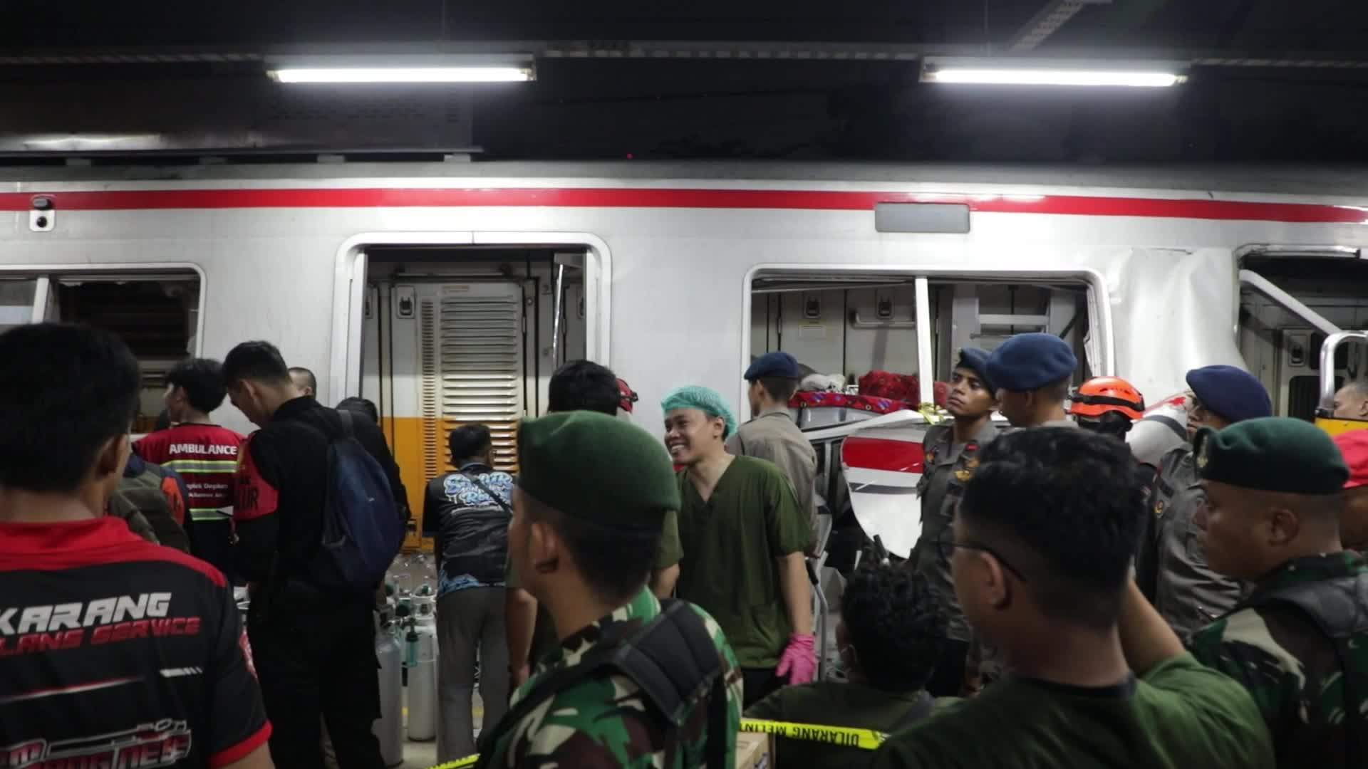 Train crash in Indonesia