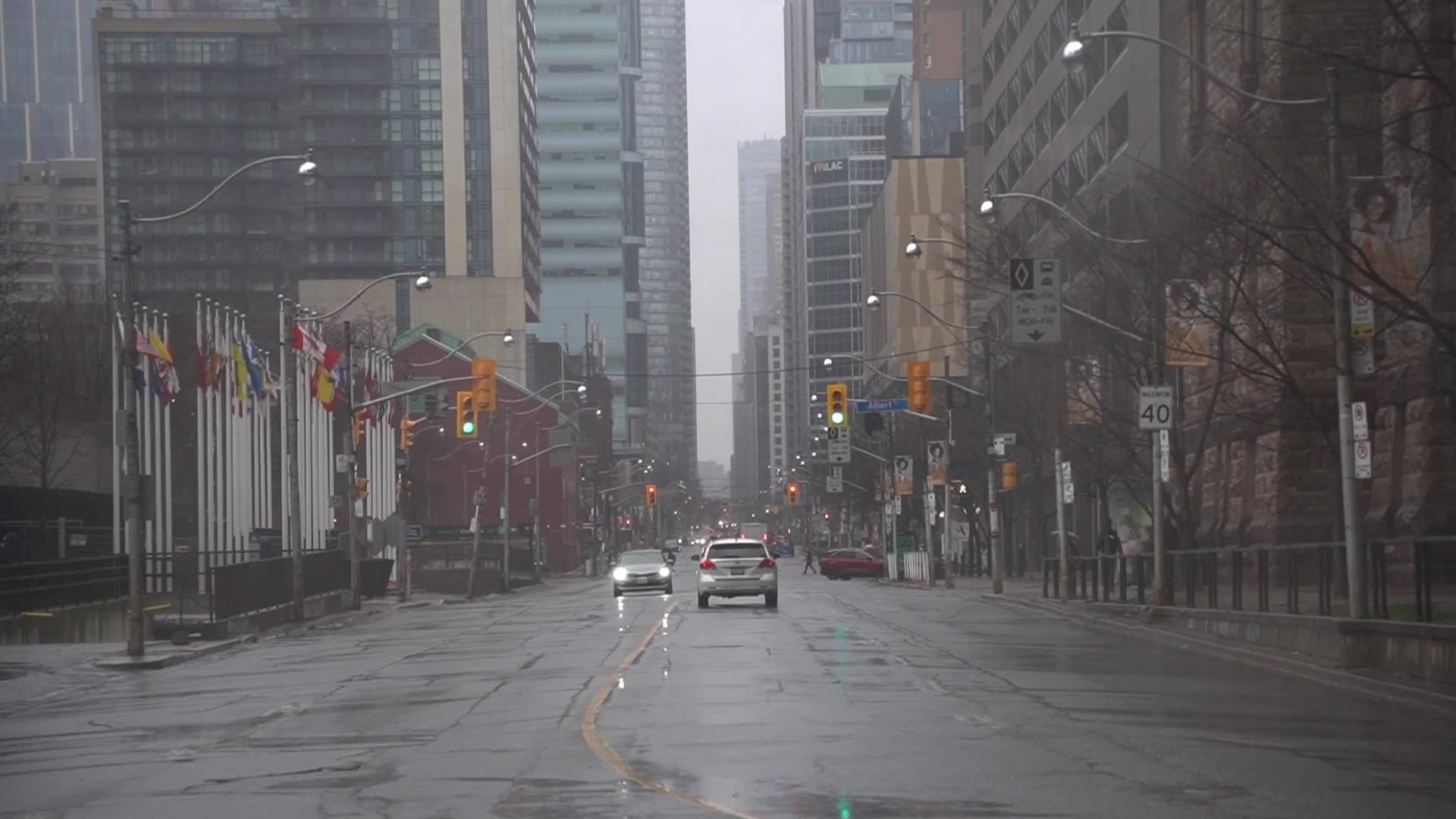 Rainy Day In Toronto, Canada