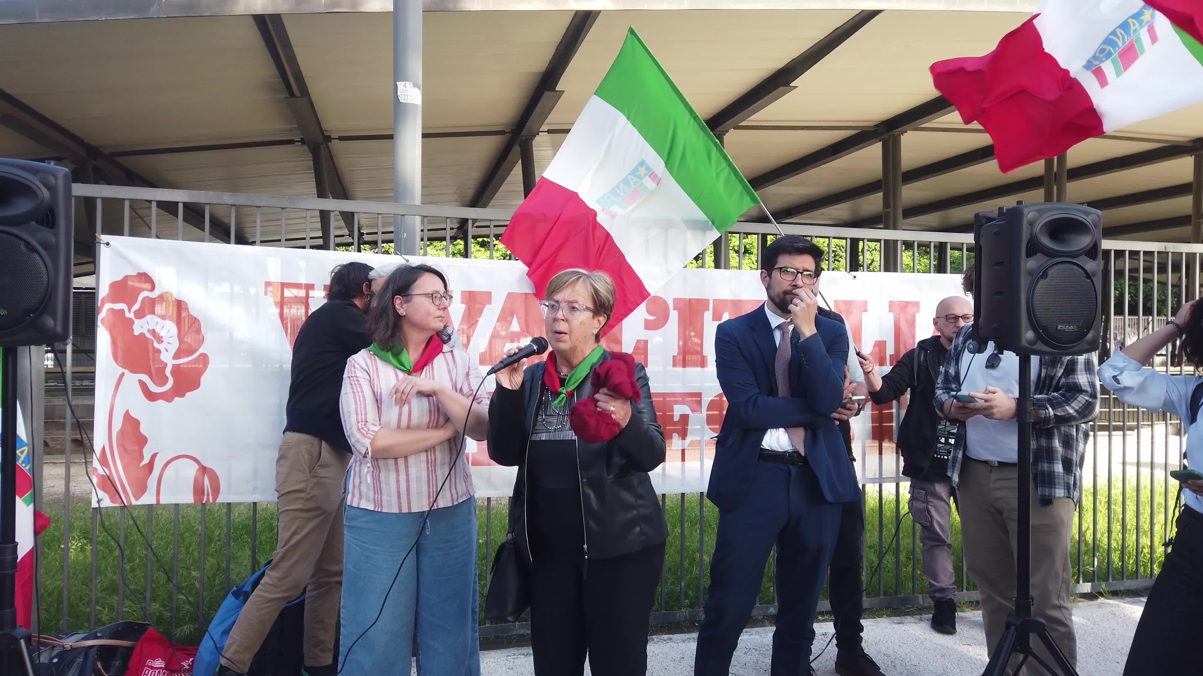 Marina Pierlorenzi, Rome provincial president of the ANPI