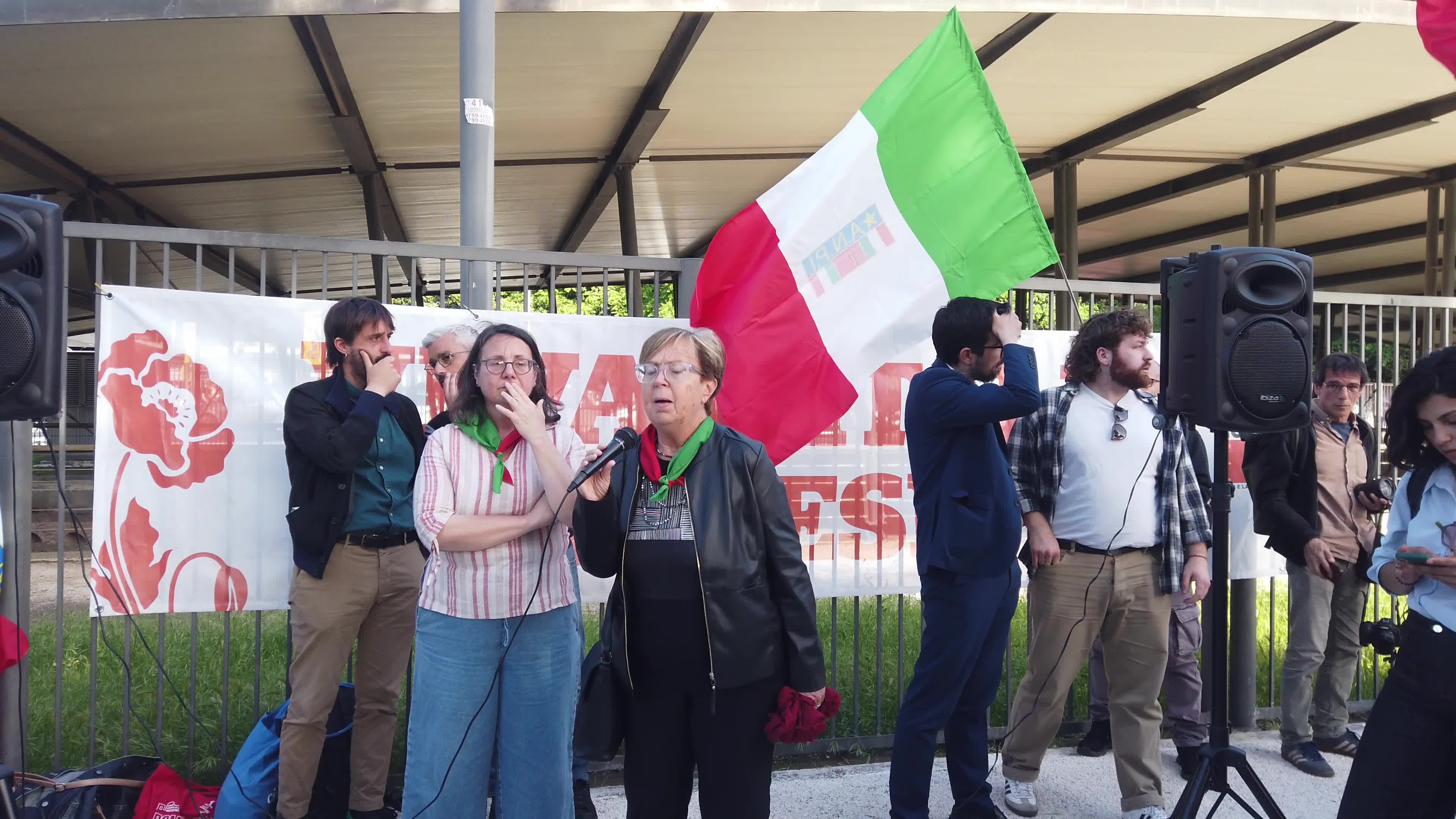 Marina Pierlorenzi, Rome provincial president of the ANPI