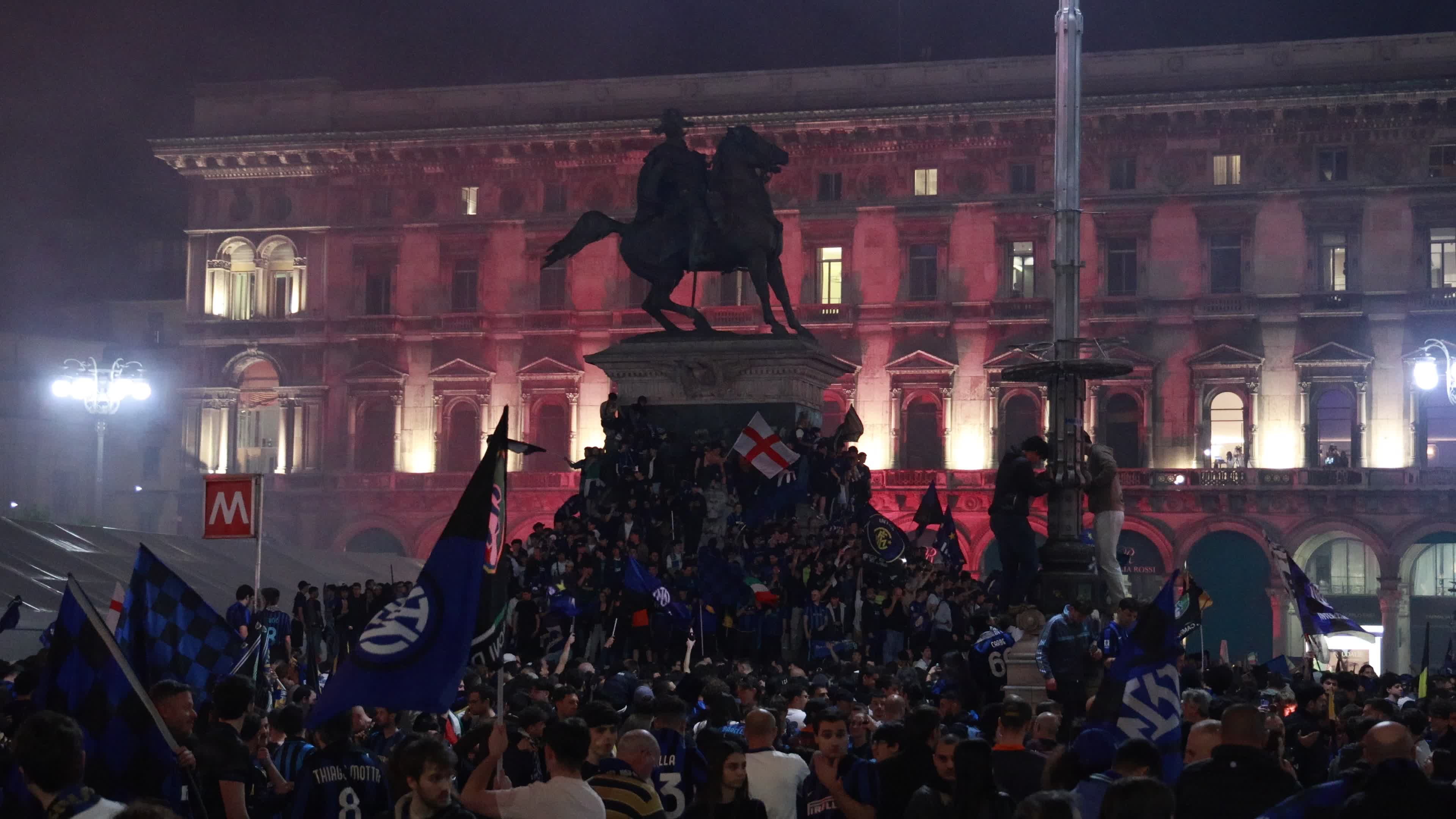 The FC Internazionale Milano fans celebrations for the winning of the 21st Scudetto and the Serie A 2025–2026 title in Milan