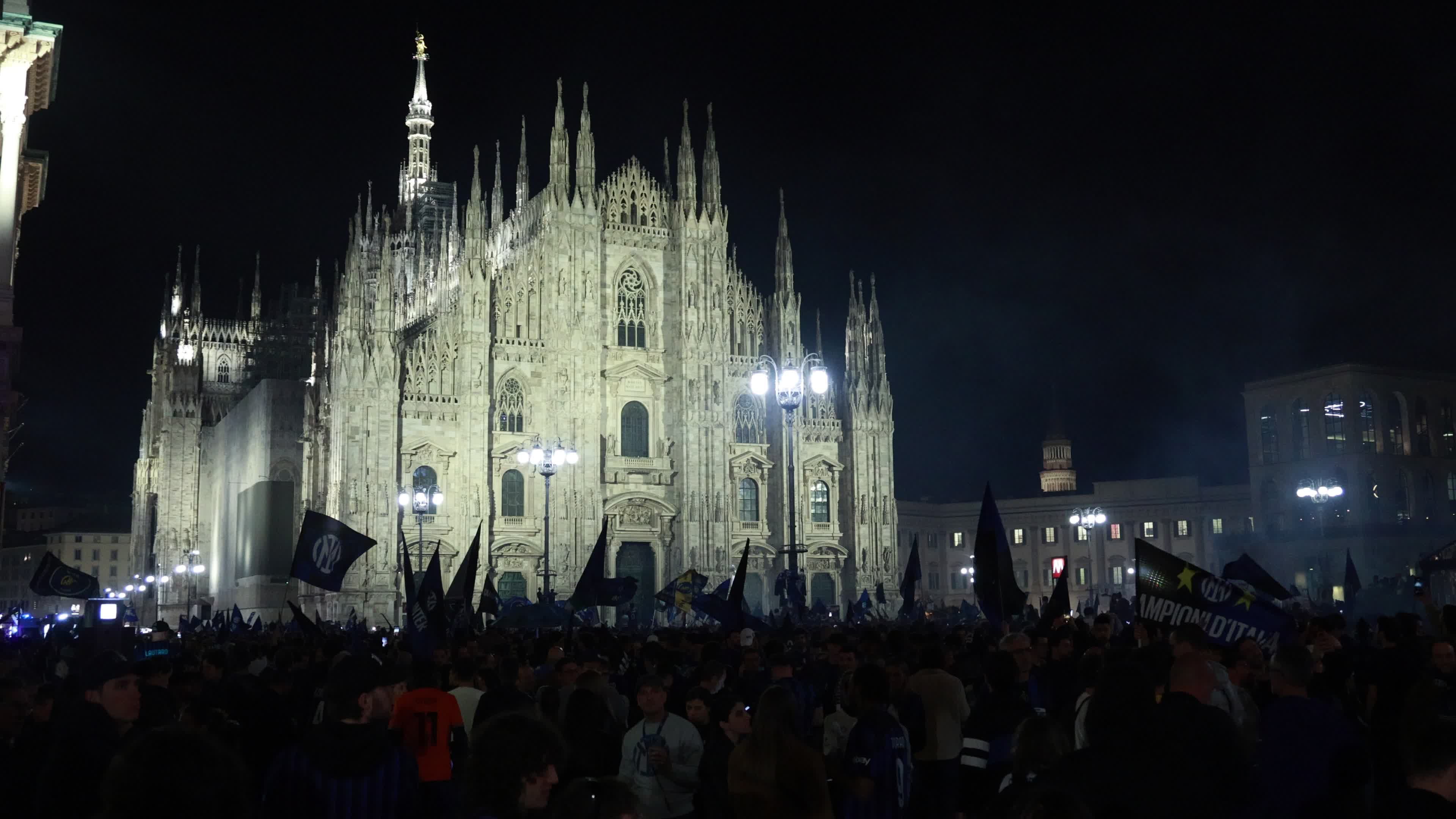 The FC Internazionale Milano fans celebrations for the winning of the 21st Scudetto and the Serie A 2025–2026 title in Milan