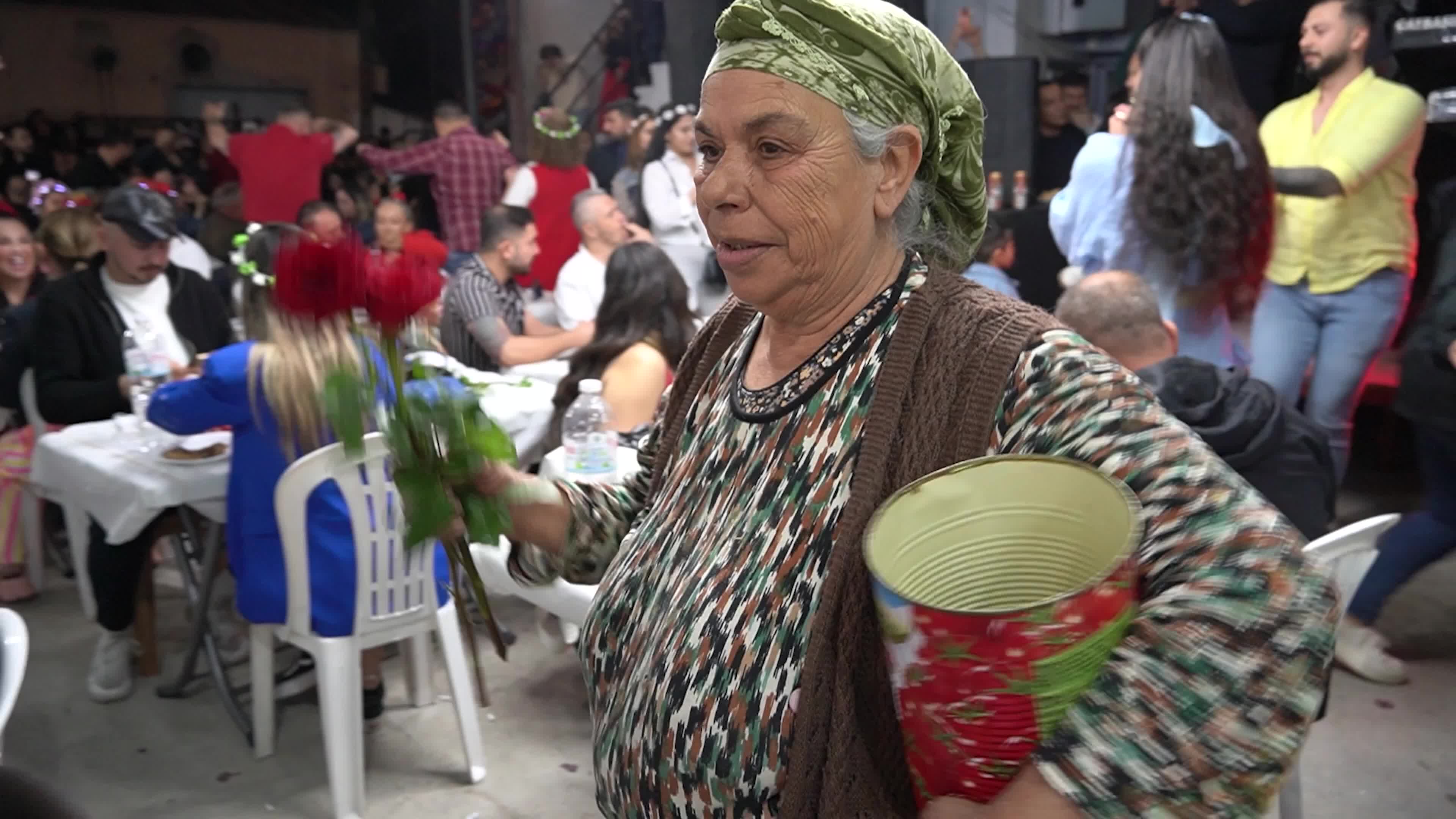 Traditional spring festival Hıdırellez celebration in a Romani district