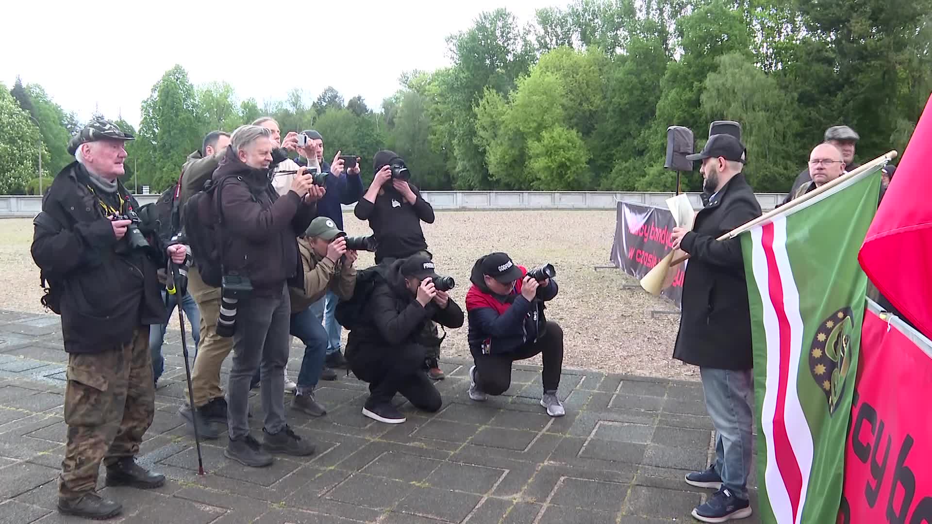 Poland: Victory Day protest