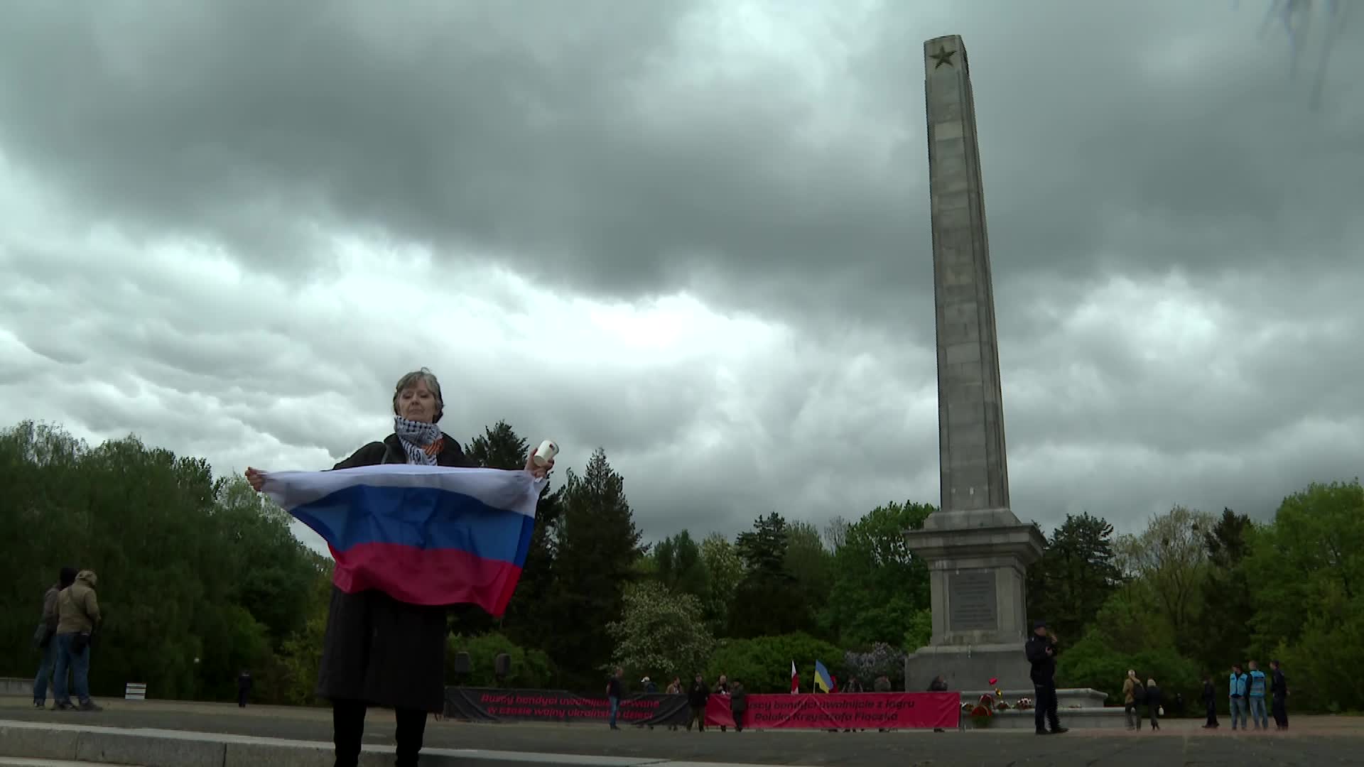 Poland: Victory Day protest