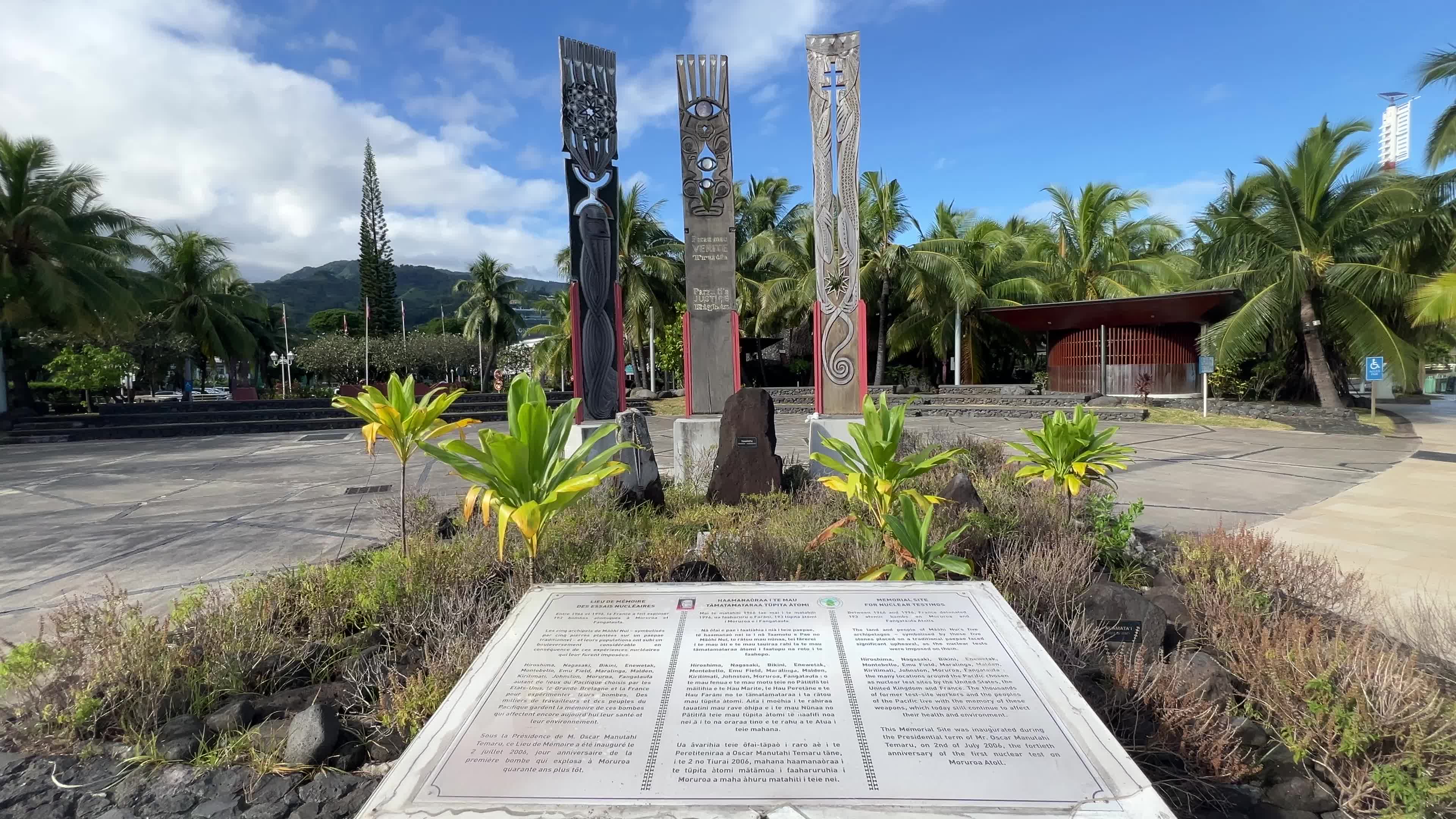 Monument dedicated to the victims of French Nuclear weapons tests in French Polynesia