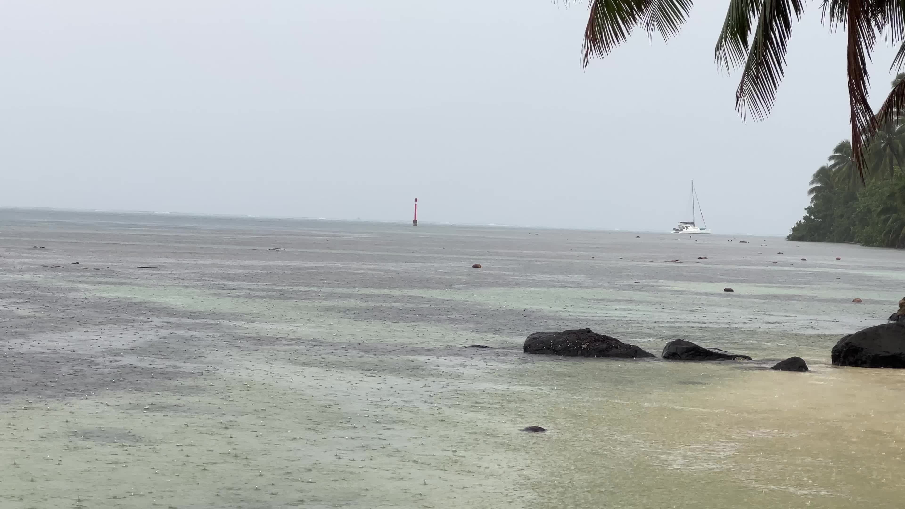 Thunderstorms and heavy rain in Moorea