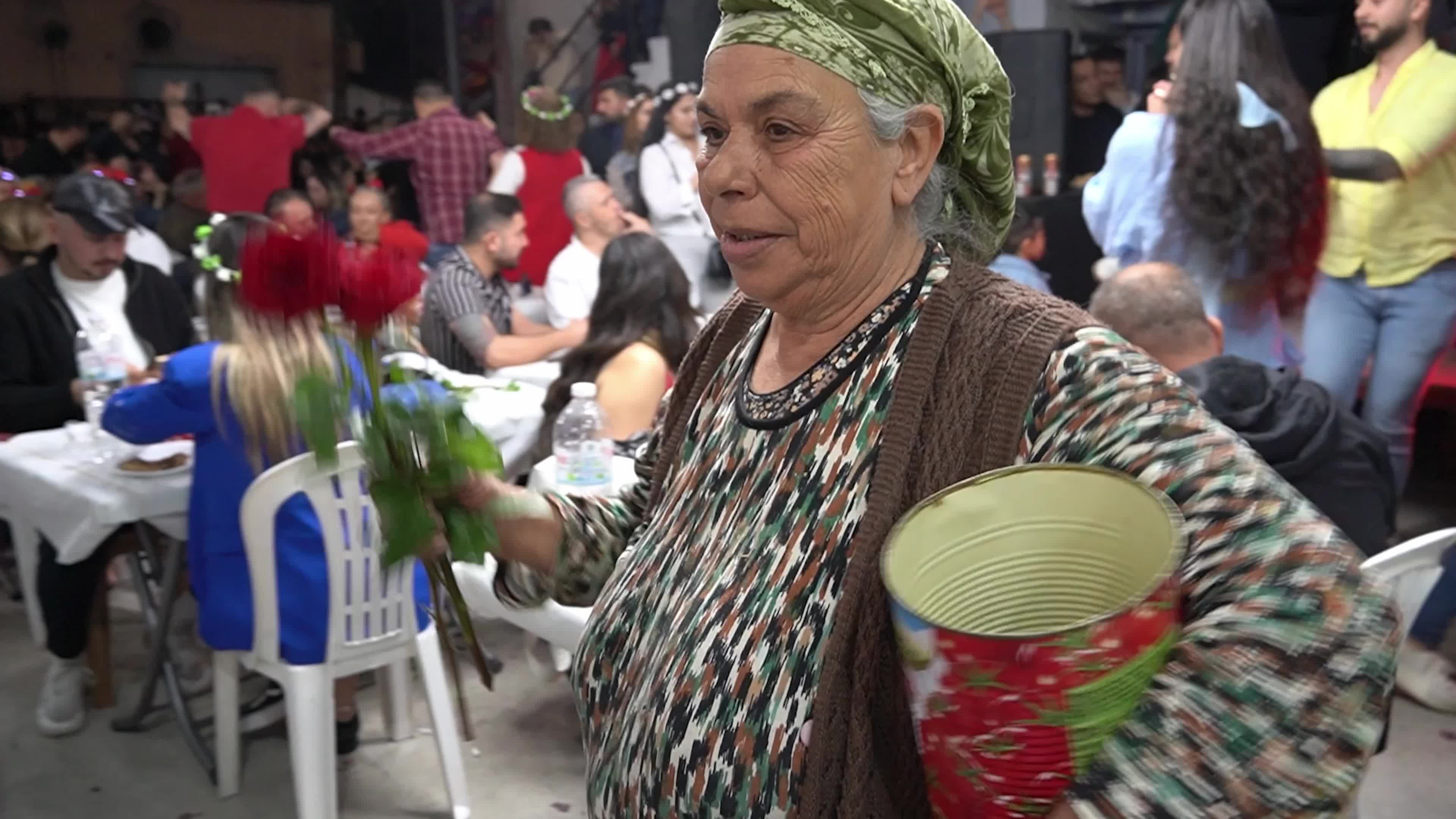 Traditional spring festival Hıdırellez celebration in a Romani district