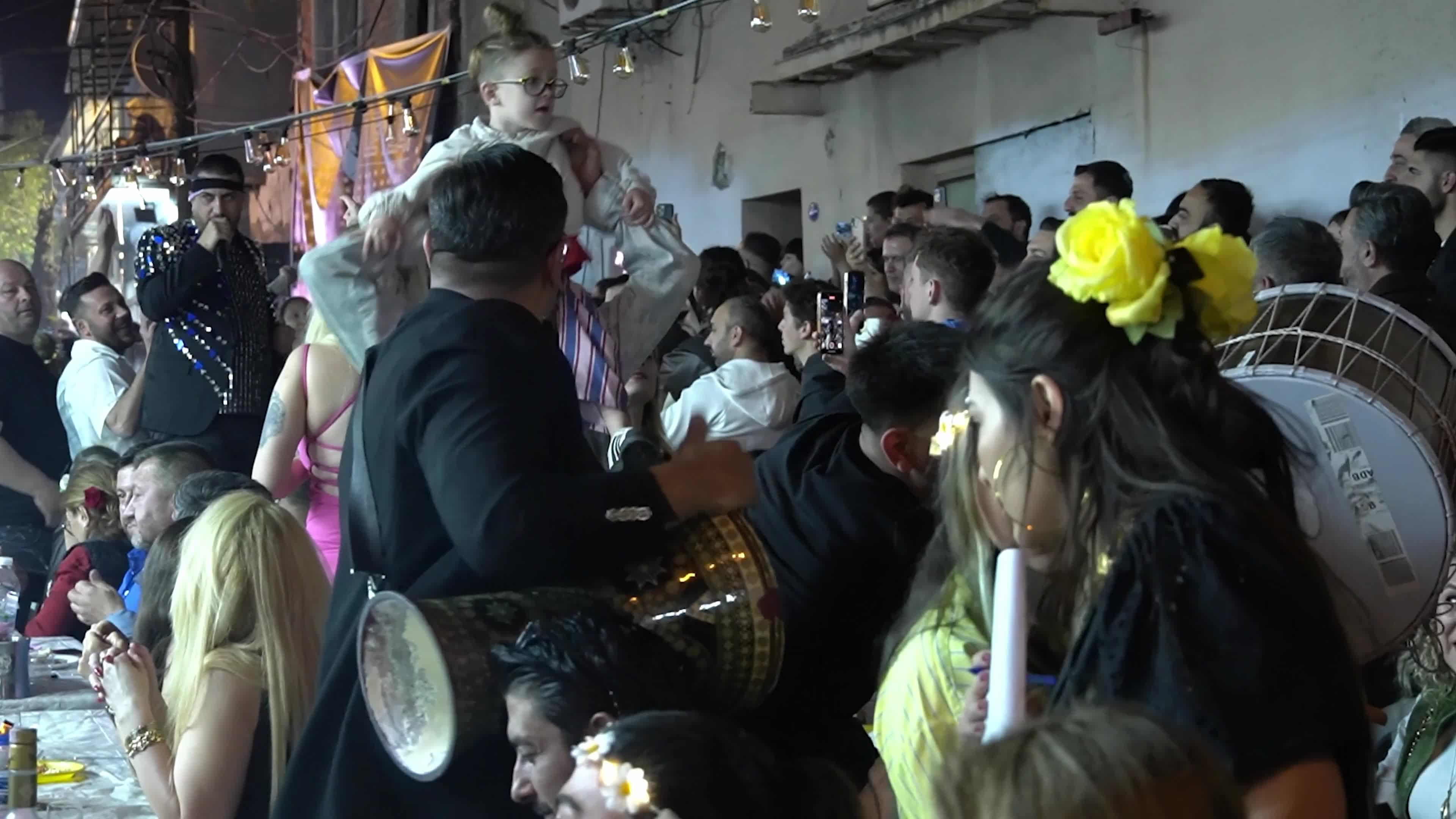 Traditional spring festival Hıdırellez celebration in a Romani district