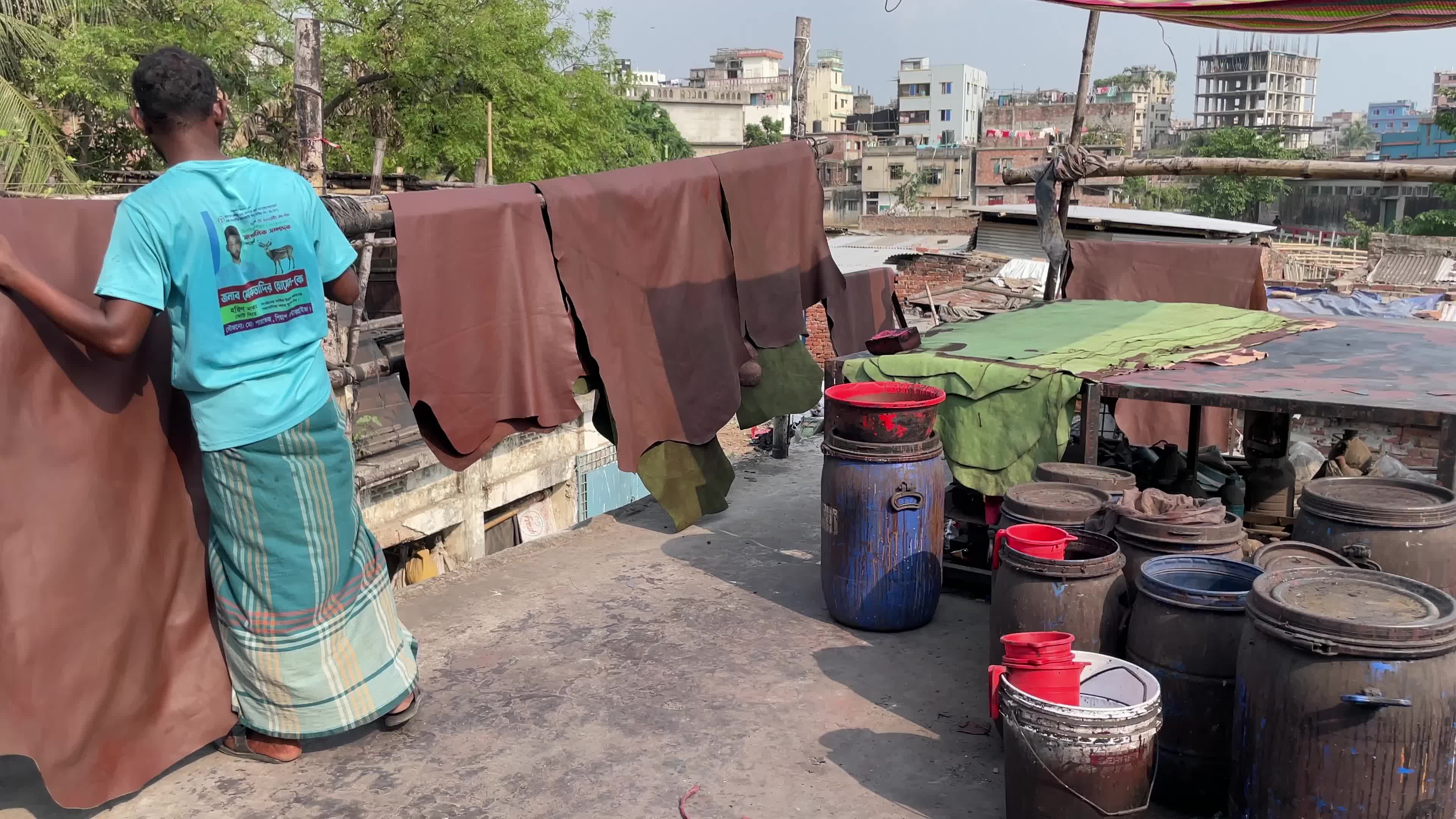 Leather Processing Continues In Dhaka’s Hazaribagh