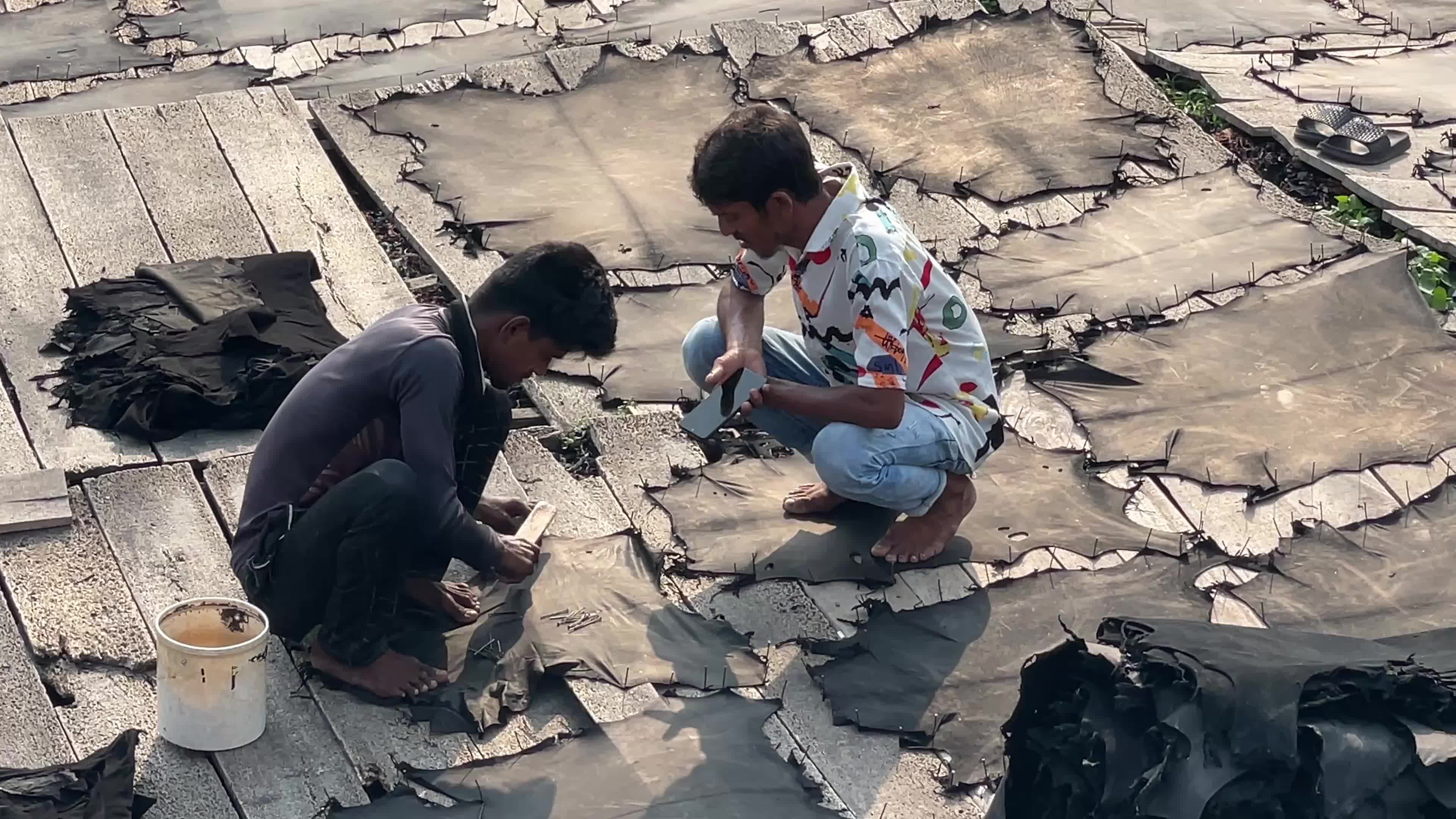 Leather Processing Continues In Dhaka’s Hazaribagh